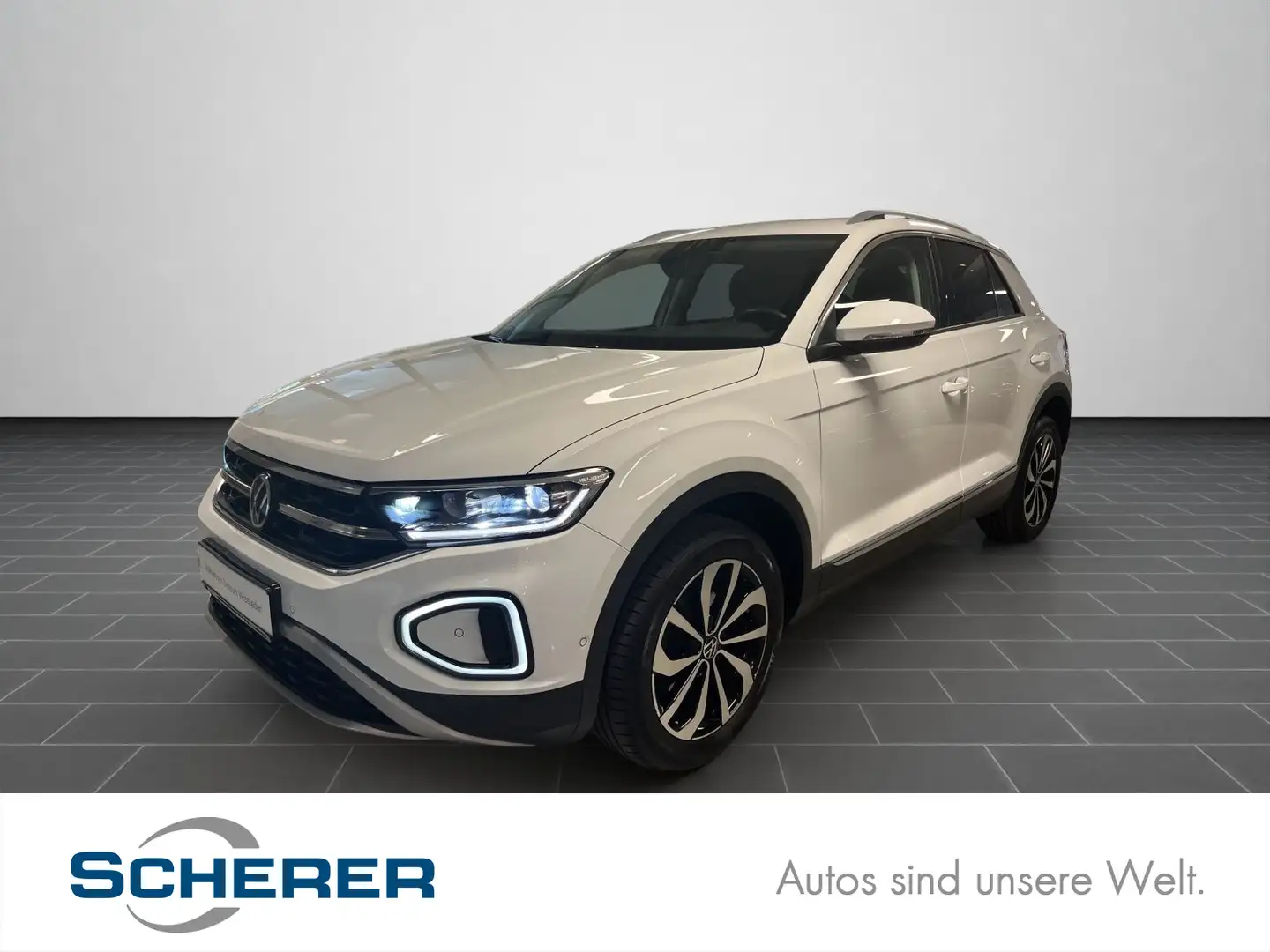 Volkswagen T-Roc 1.5 TSI Style, APP, Sitzh., AHK, ACC, LEDP Weiß - 1