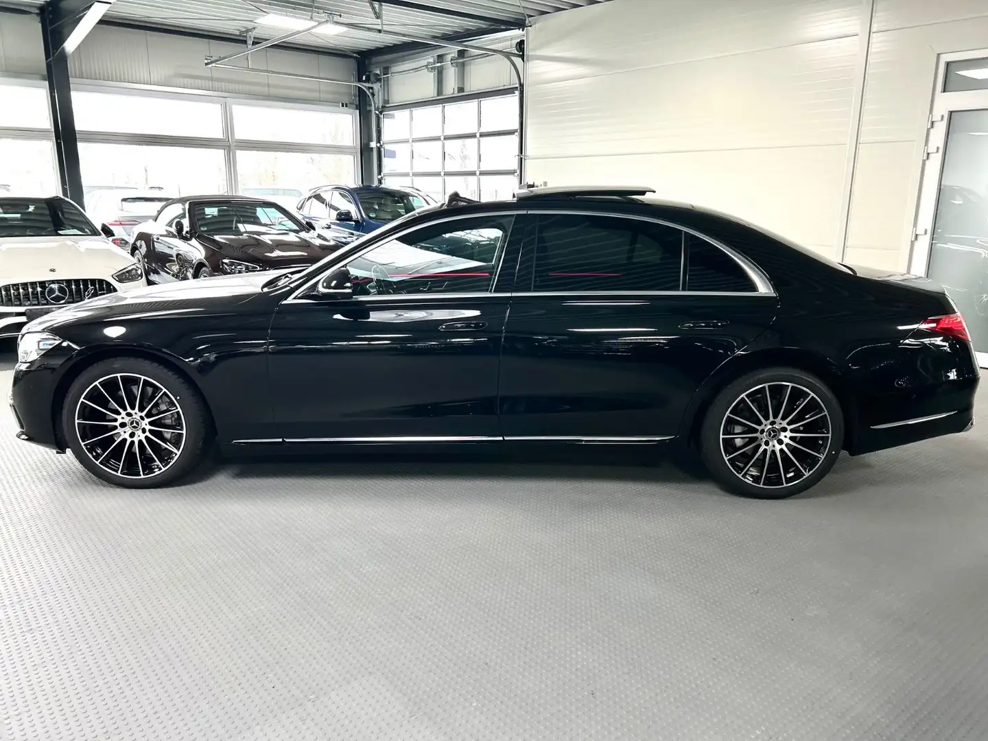 Mercedes-Benz S 350 S350d Lang -HUD-Pano-Belüft.Sitz-Burm-20Zo AMG Schwarz - 2