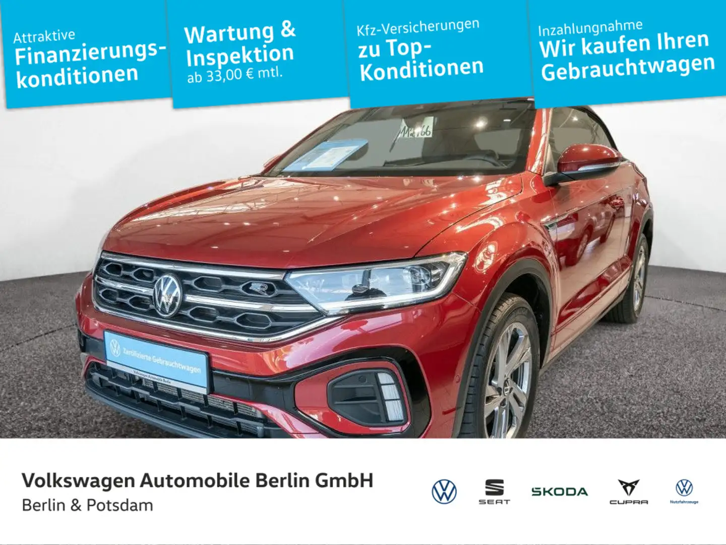 Volkswagen T-Roc 1.5 TSI DSG R-Line Navi R-Kam AH Rouge - 1