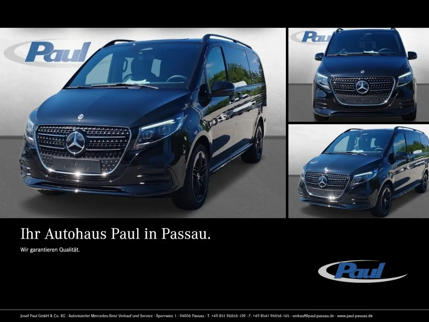 Mercedes-Benz V 300 d Avantgarde 4x4 AMG+Sitzbelüft+AHK+Sthzg Schwarz - 1