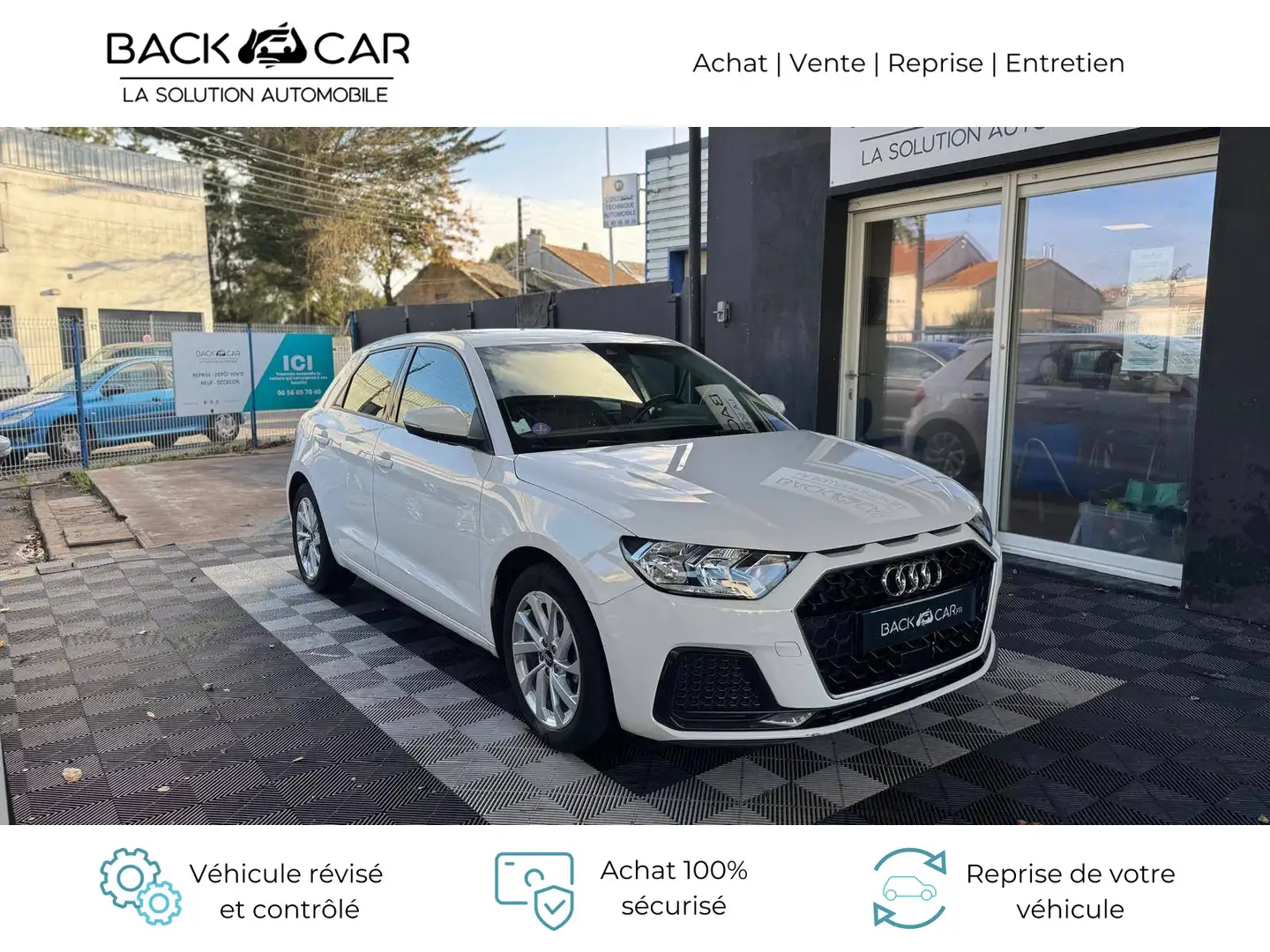 Audi A1 25 TFSI 95 ch S tronic 7 Design Weiß - 1