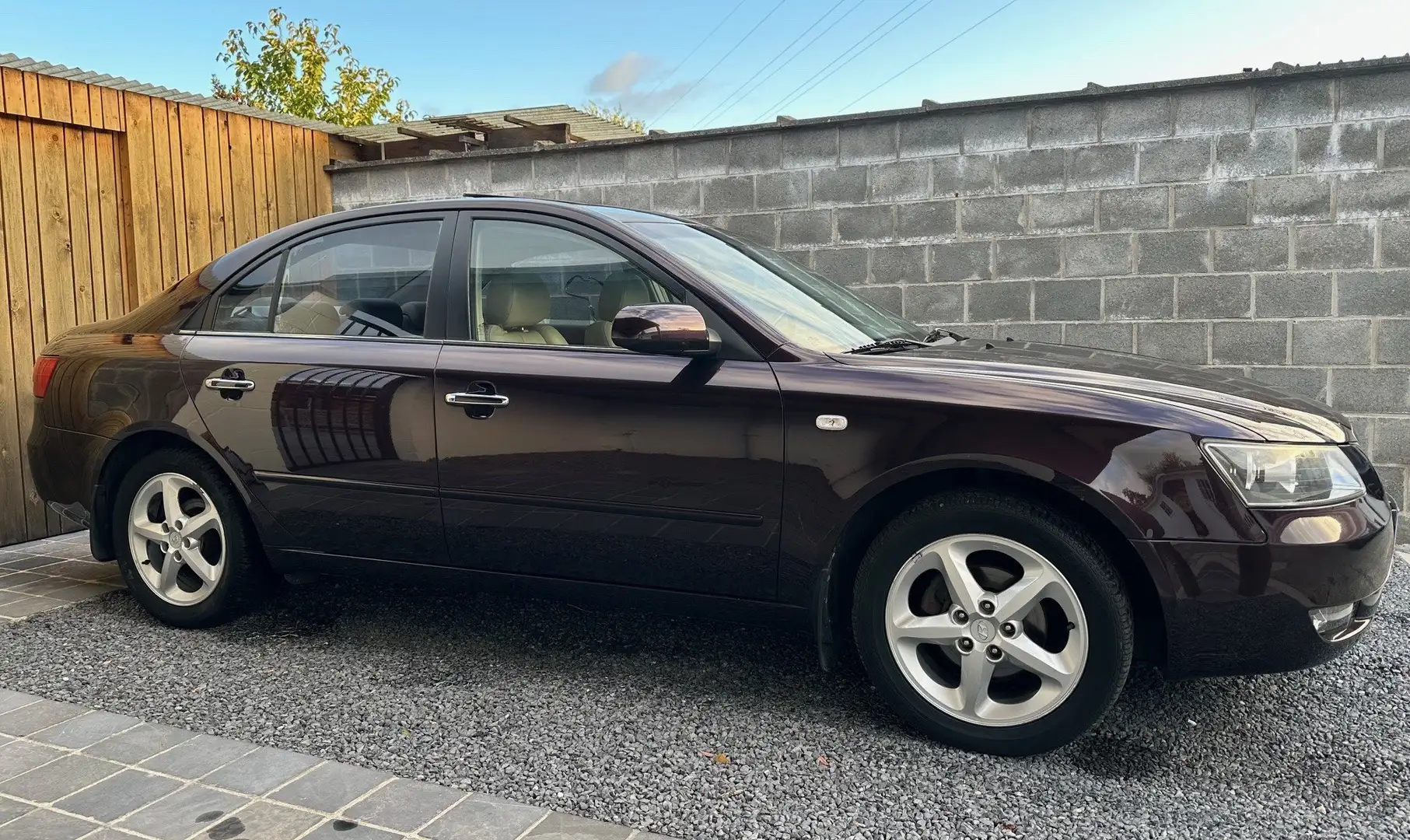 Hyundai SONATA 2.4i GLS Open dak Leder Airco Pdc 61000km Коричневый - 1