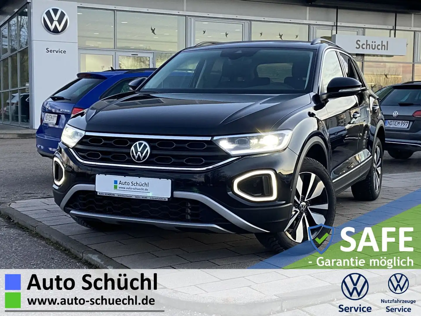 Volkswagen T-Roc 2.0 TDI DSG Goal NAVI+LED+AHK+APP-CONNECT+ Schwarz - 1