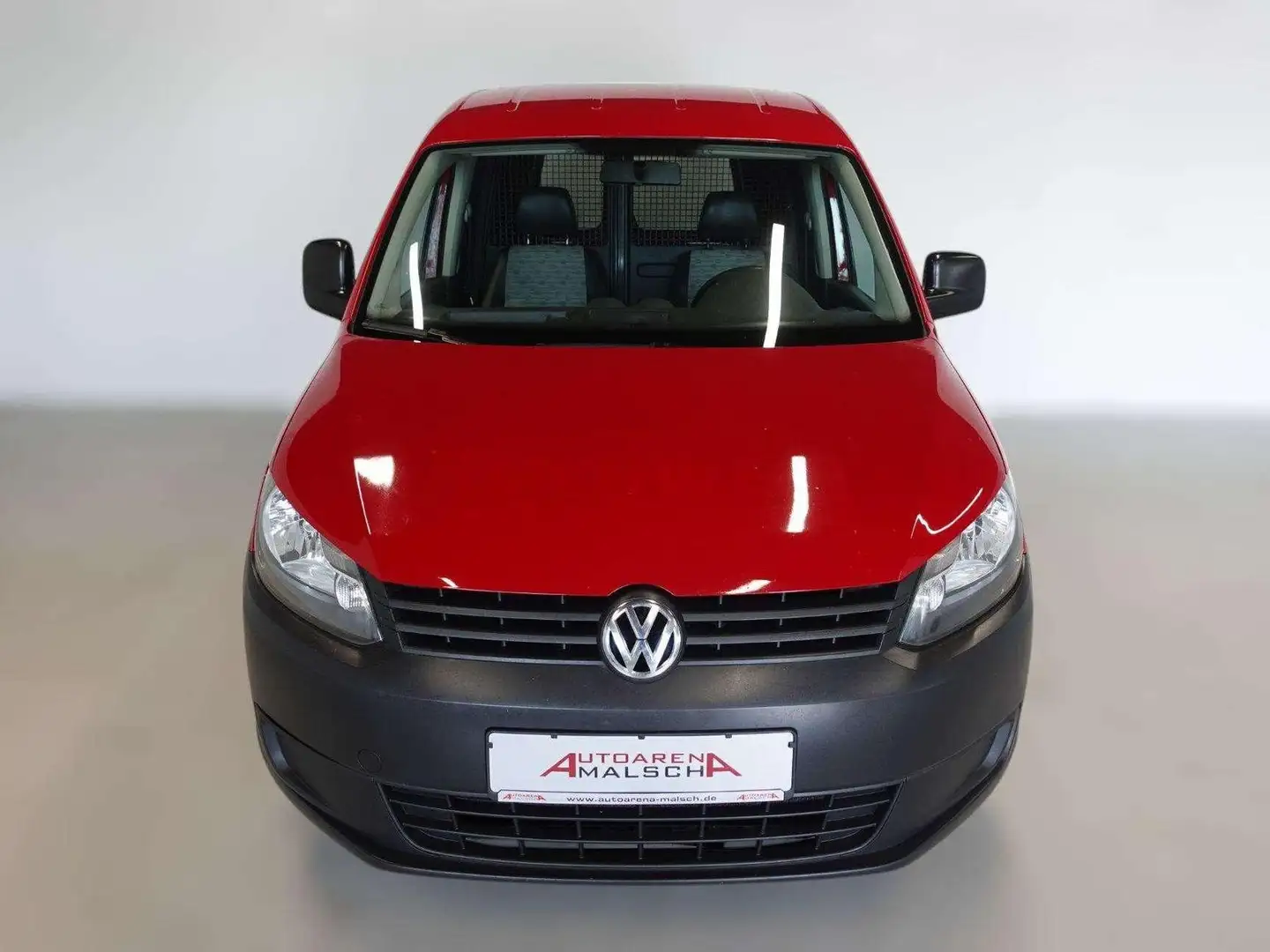 Volkswagen Caddy 1.6 TDI Klima AHK PDC Flügeltür Scheckheft Rot - 2