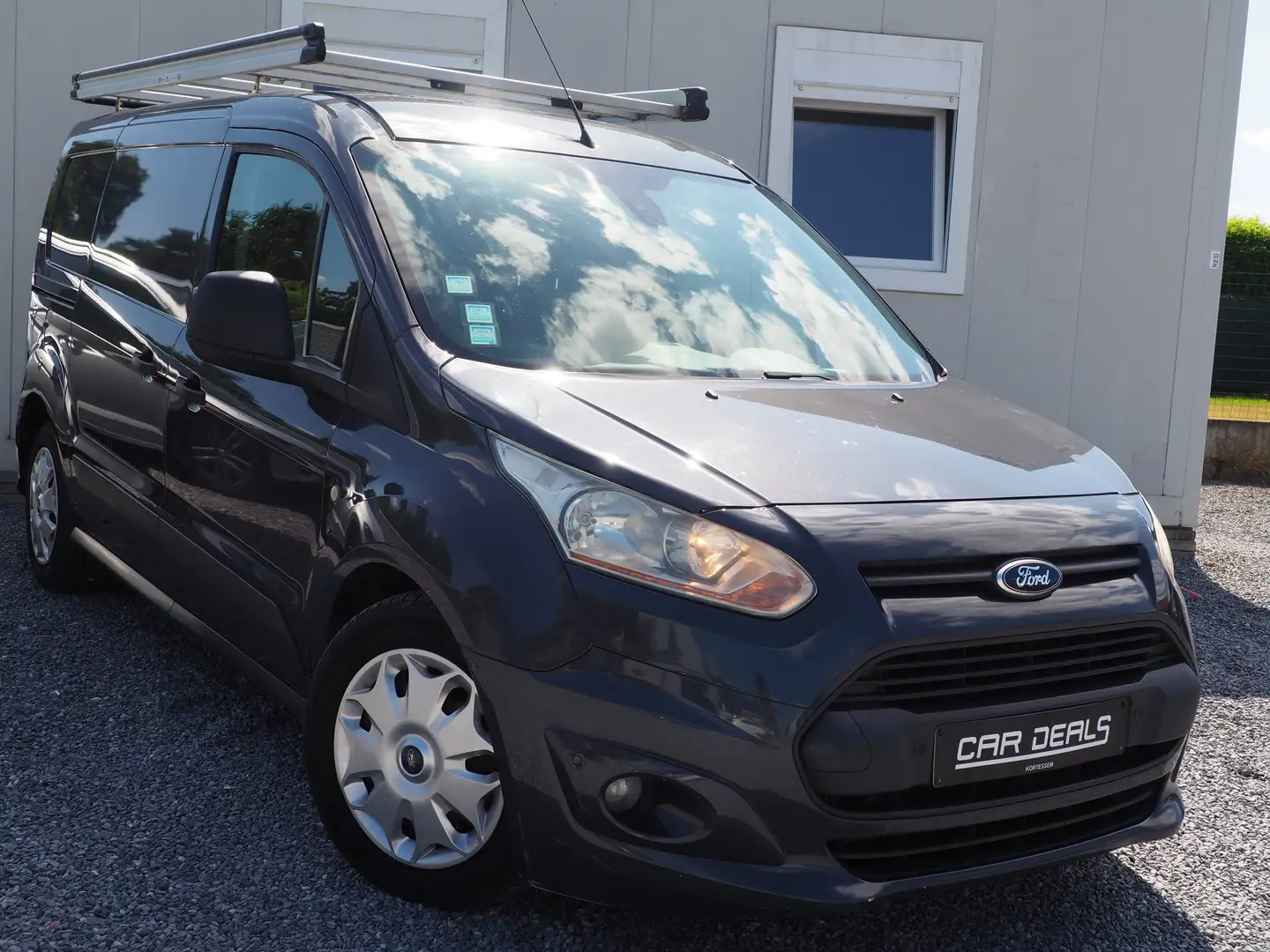 Ford Transit Connect 1.6 TDCi GARANTIE **LONG CHASSIS *AIRCO*TREKHAAK** Gris - 1