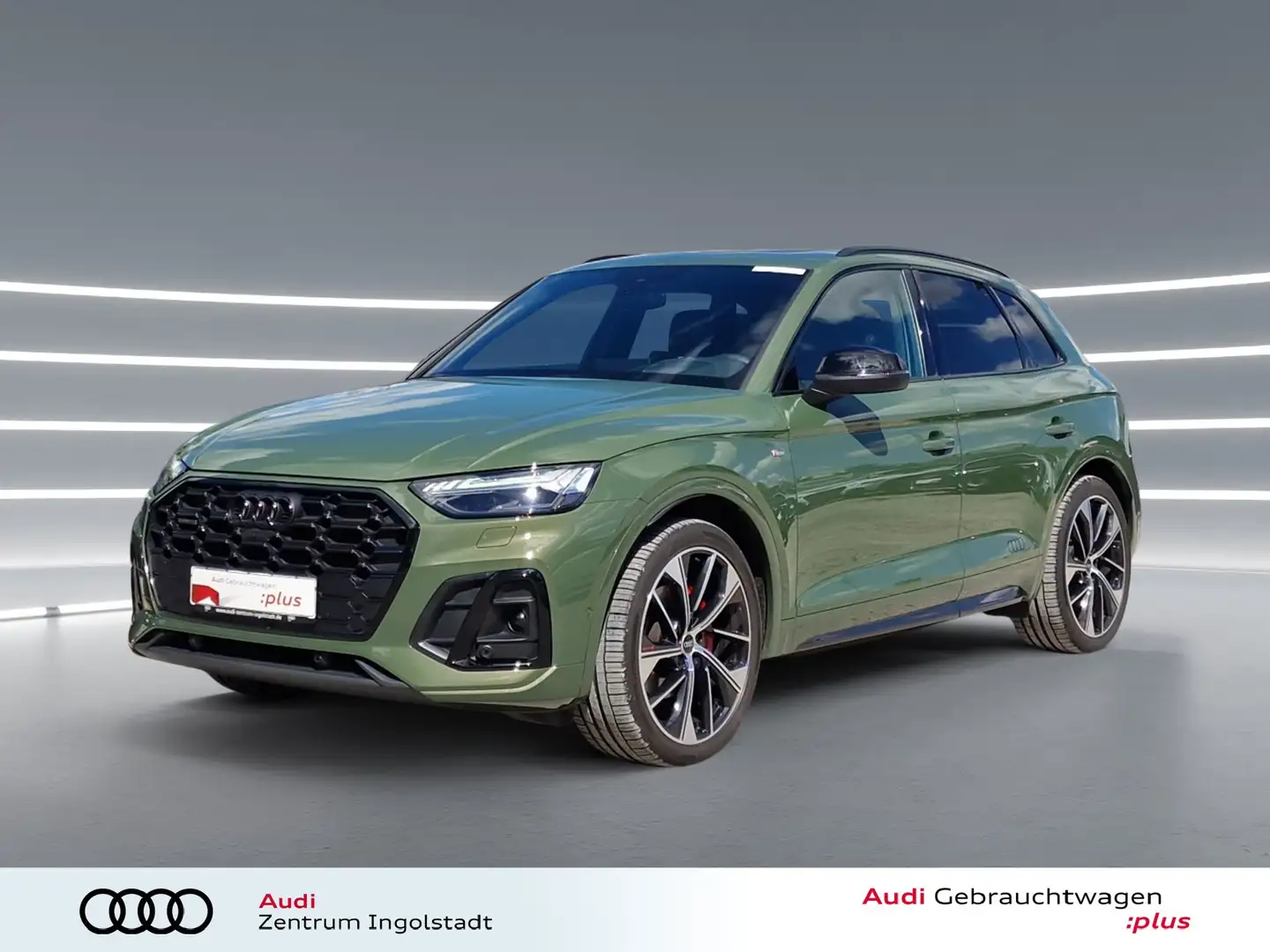 Audi Q5 40 TDI qu S line edition one MATRIX Pano 21" Grün - 2