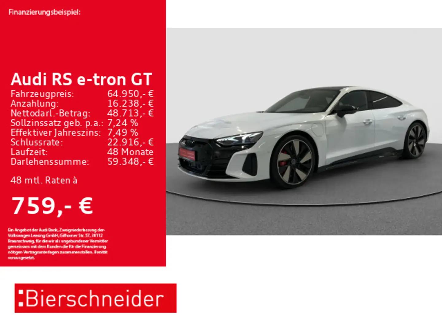 Audi RS e-tron GT 21 LASER KERAMIK HuD 360 Gris - 1
