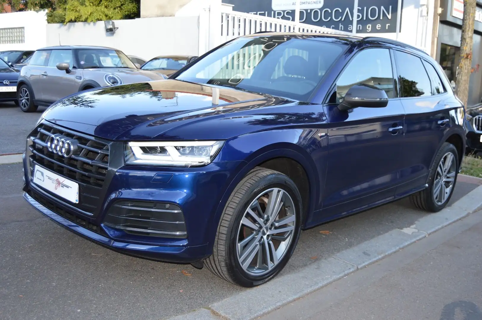 Audi Q5 40 TDI 190CH  S LINE  DESIGN   QUATTRO S TRONIC 7 EURO6D-T 139G Bleu - 1