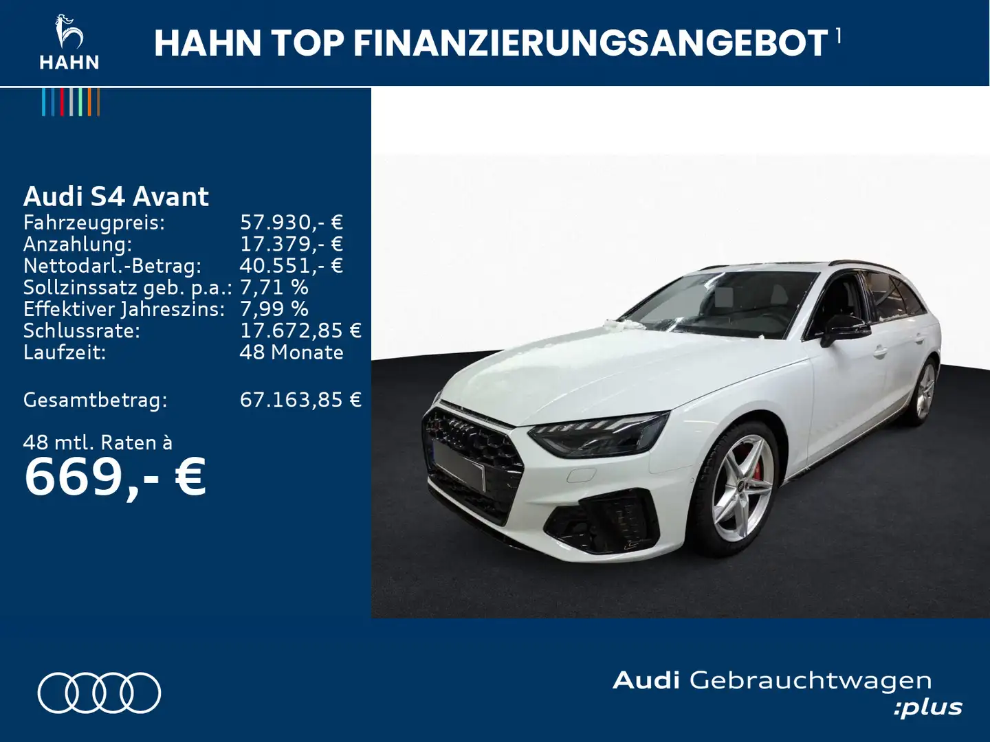 Audi S4 TDI quattro Pano B&O Matrix Navi Virtua Weiß - 2