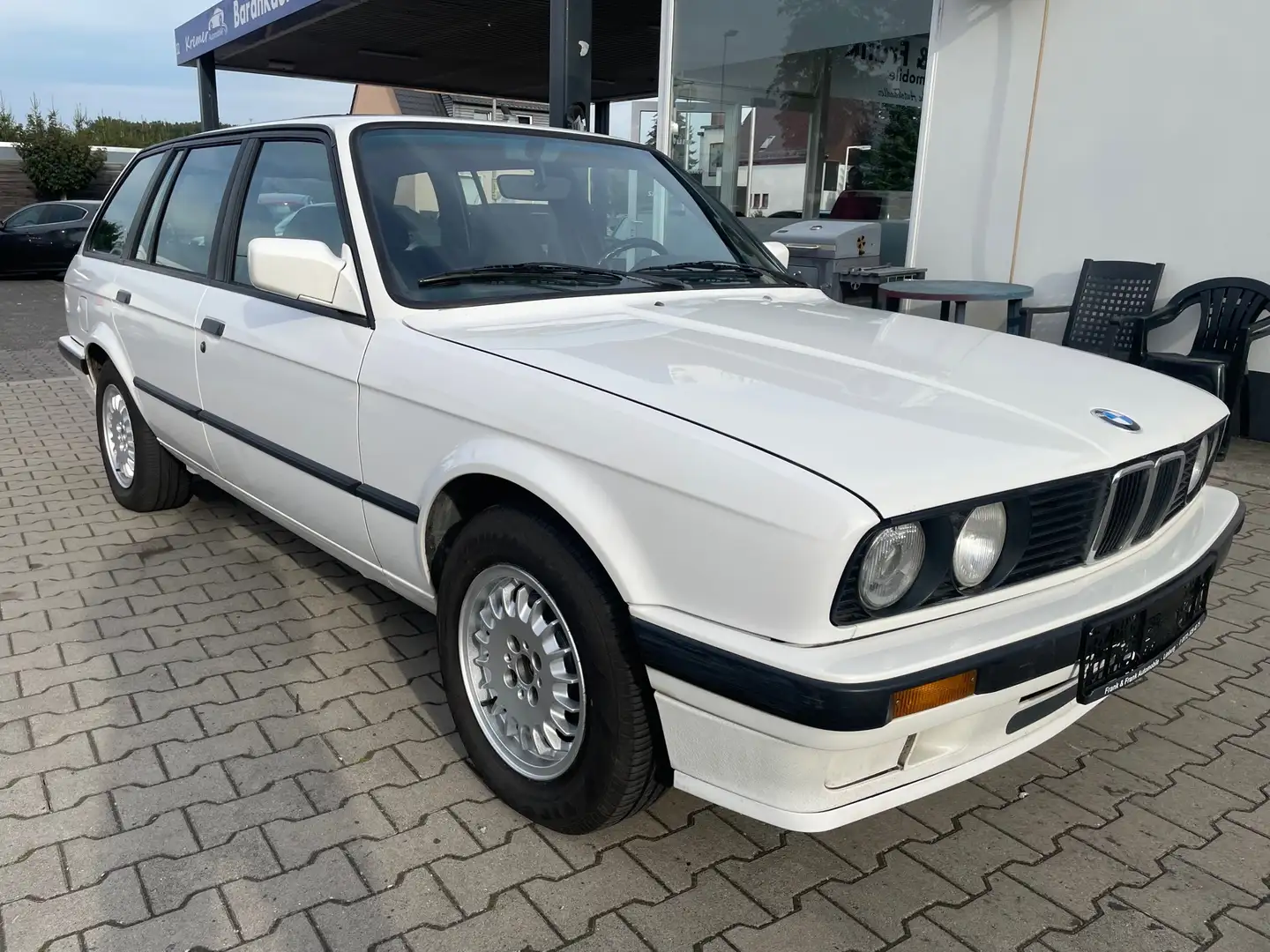 BMW 318 318i touring, E30, Klima, Schiebedach, H-Zulassung Weiß - 2