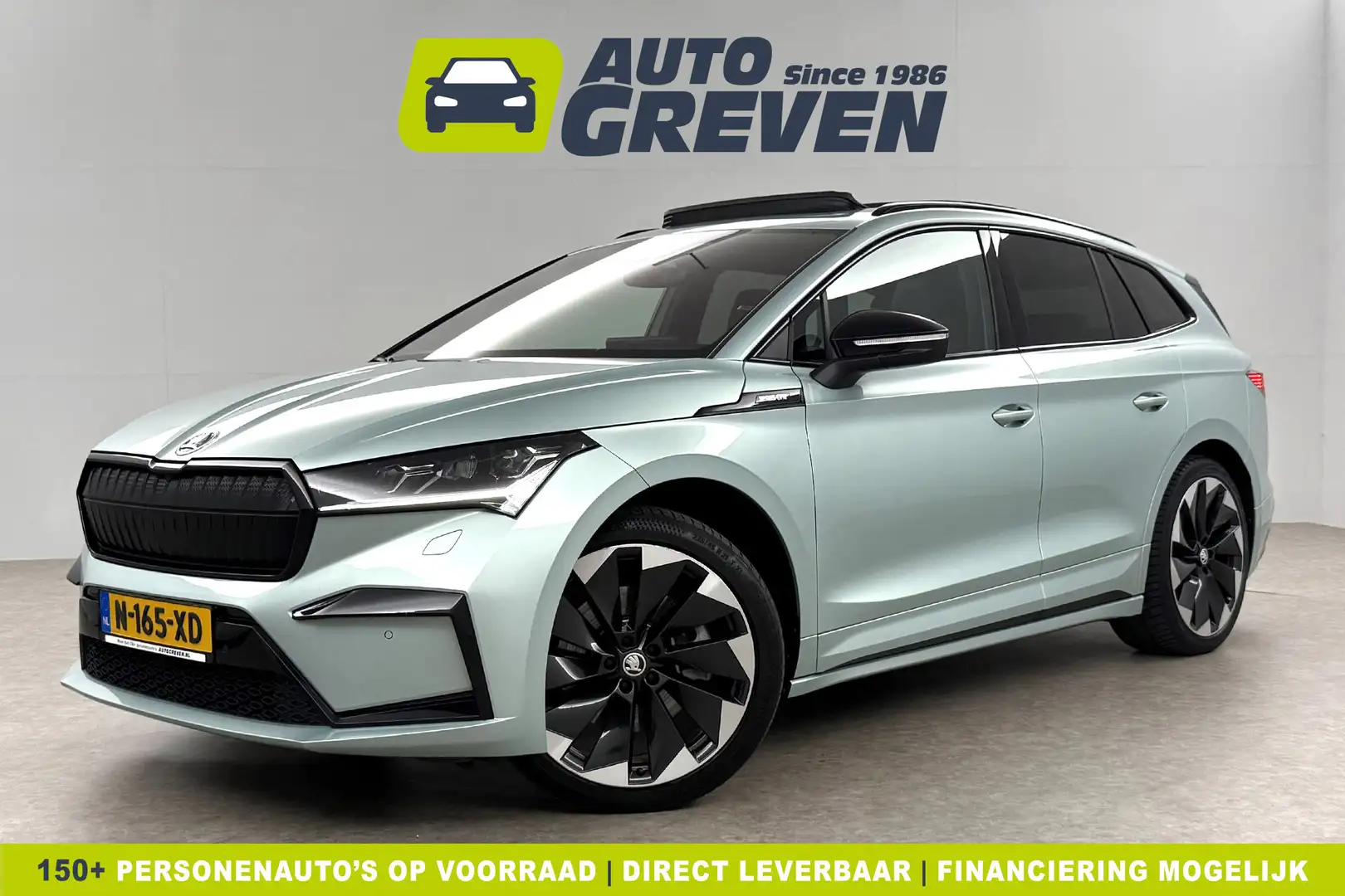 Skoda Enyaq 80 Sportline 204PK Pano Sfeer Carplay Head up Disp Grijs - 1