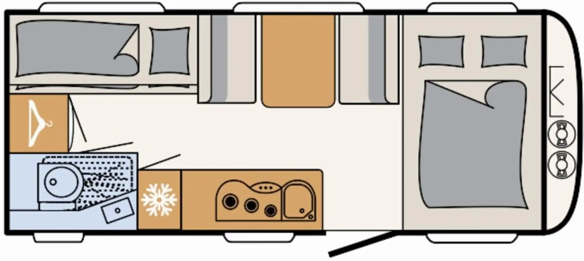 Dethleffs Aero 490 QSK Wit - 2