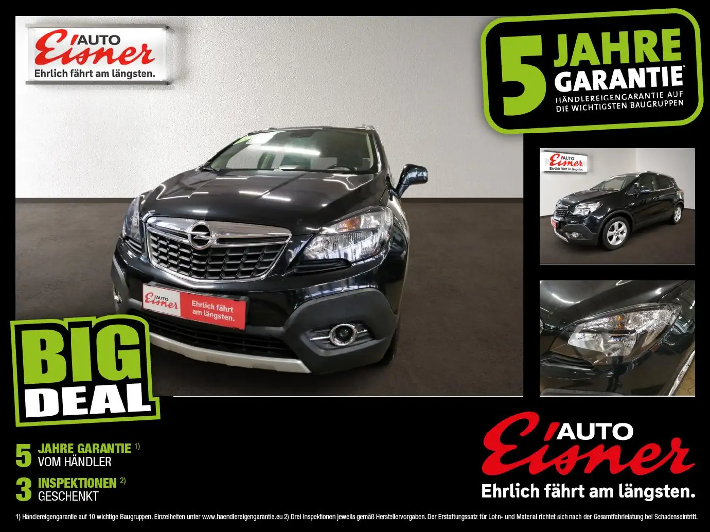 Opel Mokka COSMO 5T 1.6 Parksensoren vo+hi, ESP Schwarz - 1