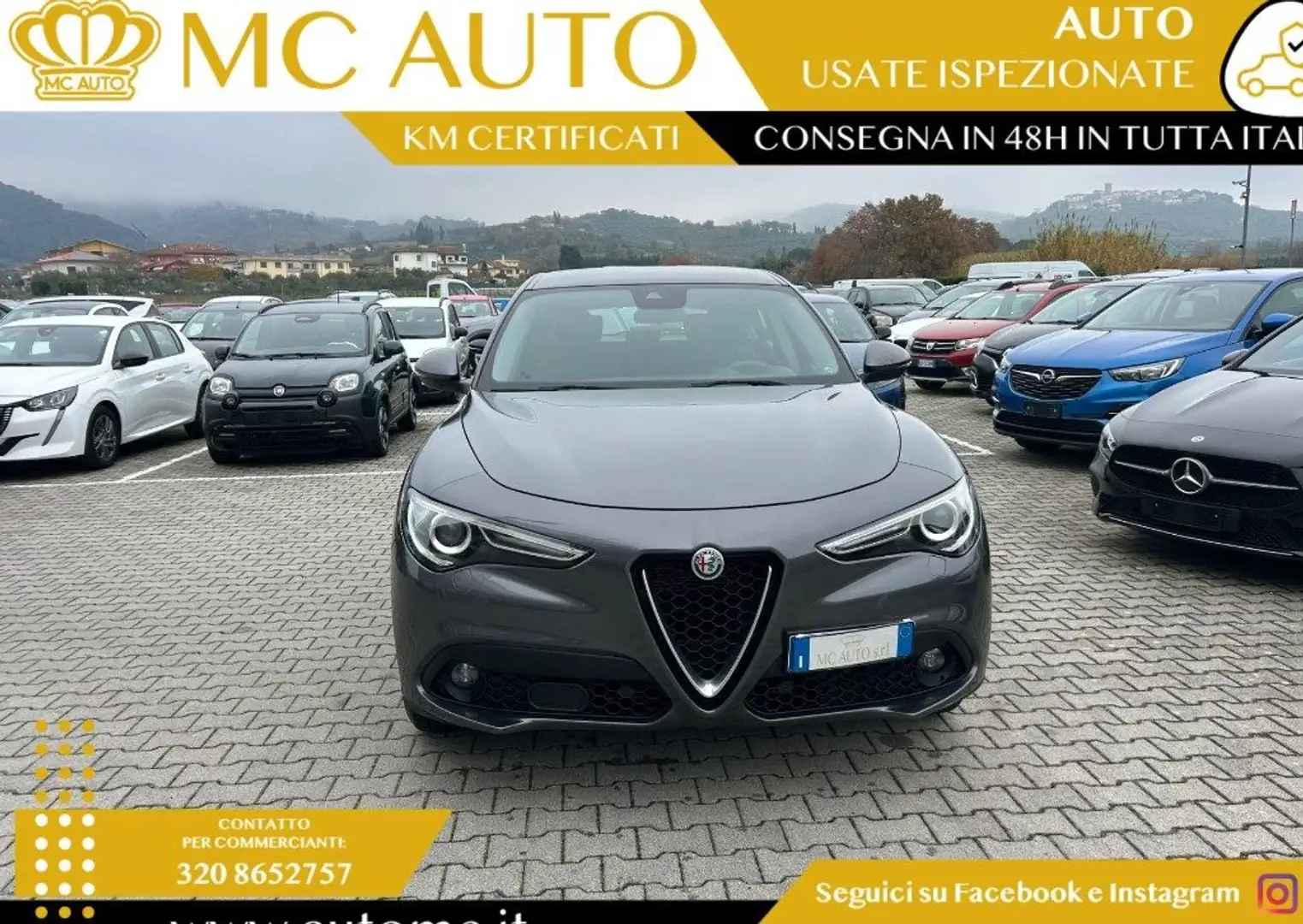Alfa Romeo Stelvio 2.2 Turbodiesel 190 CV AT8 RWD Executive Gris - 2