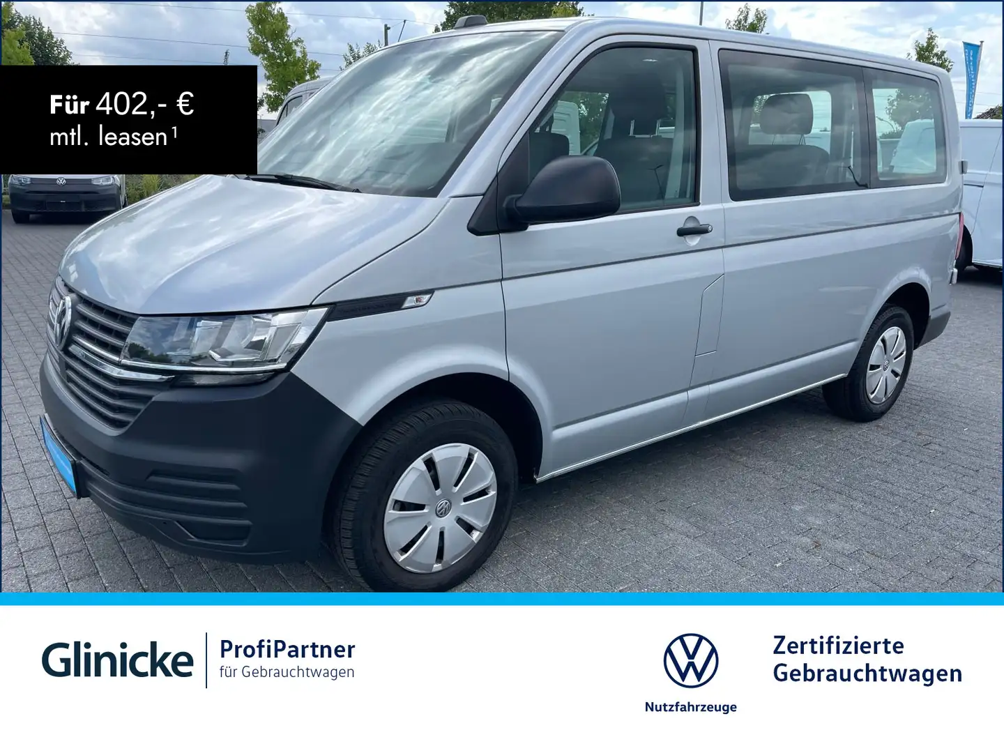 Volkswagen T6.1 Kombi 2.0 TDI SHZ Klima App-Connect PDC hi. Silber - 1