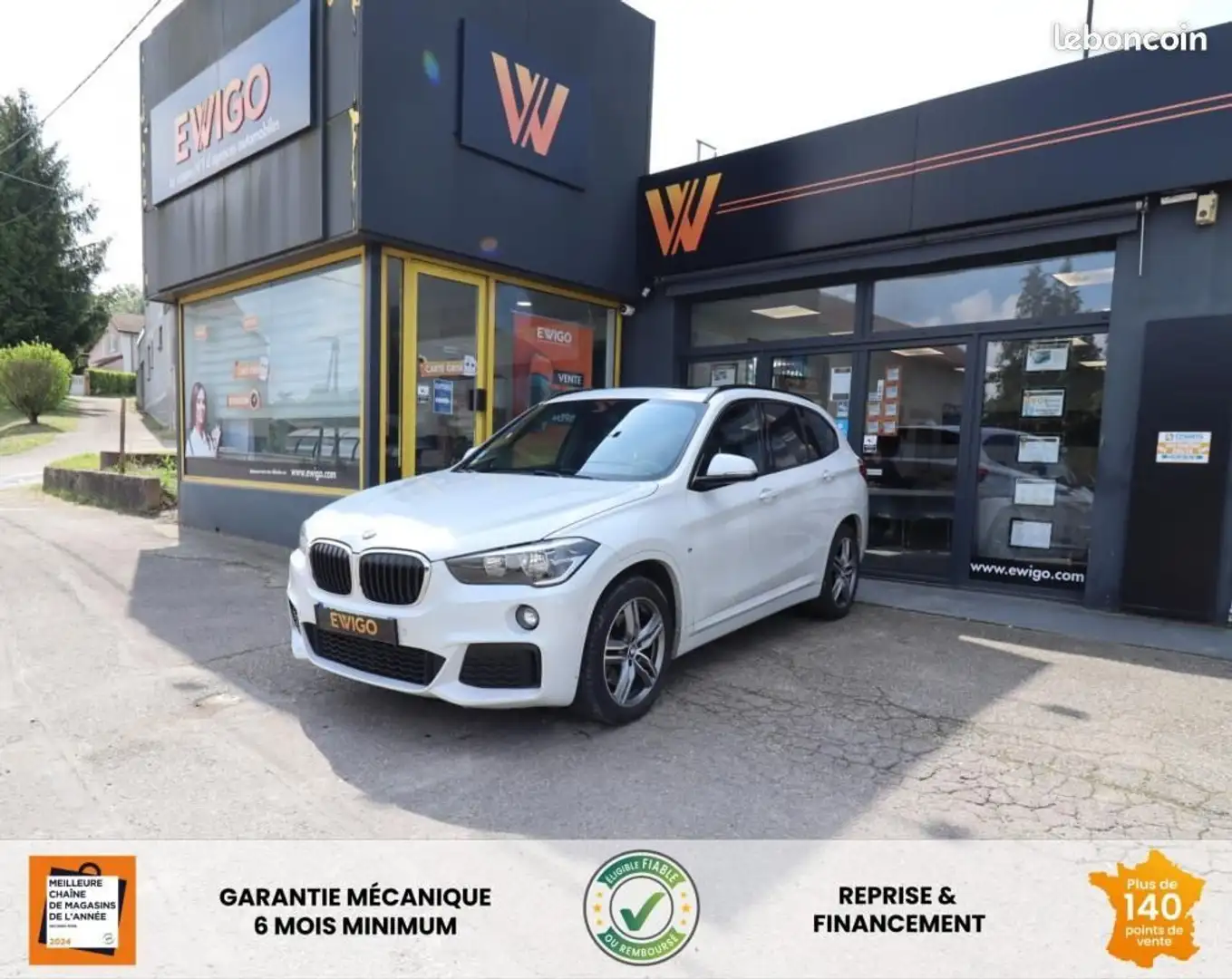 BMW X1 2.0 i 192 ch m sport xdrive bva %2B toit ouvrant a Blanc - 1