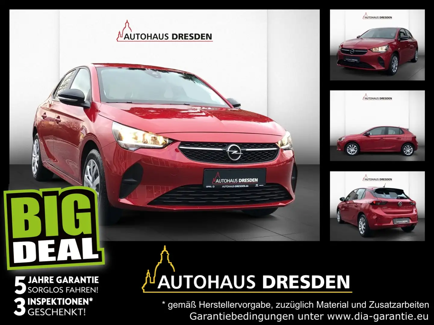 Opel Corsa F 1.2 Edition PDC SpurH Rot - 1
