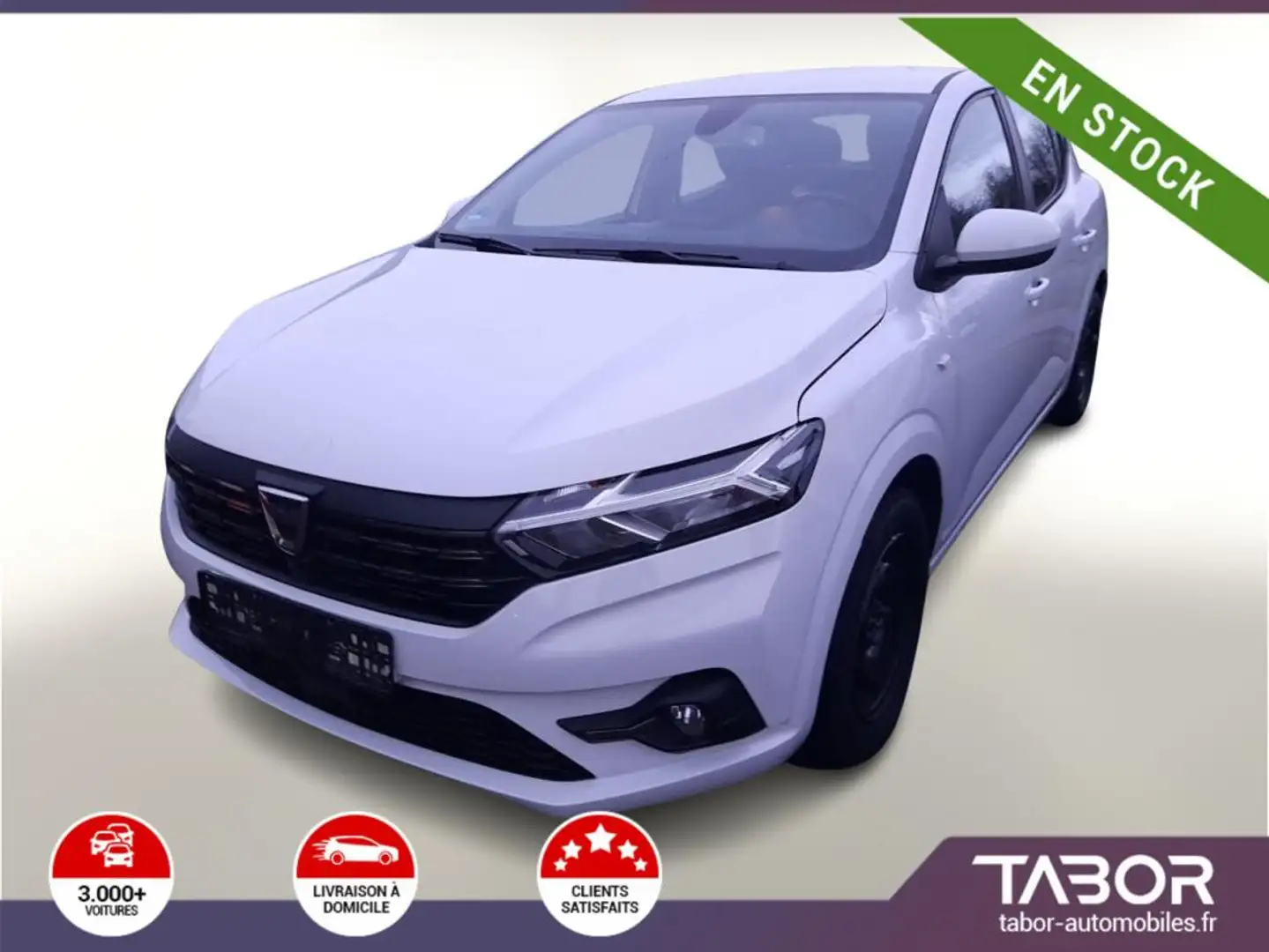 Dacia Sandero III TCe 100 ECO-G Comfort radars Blanc - 1