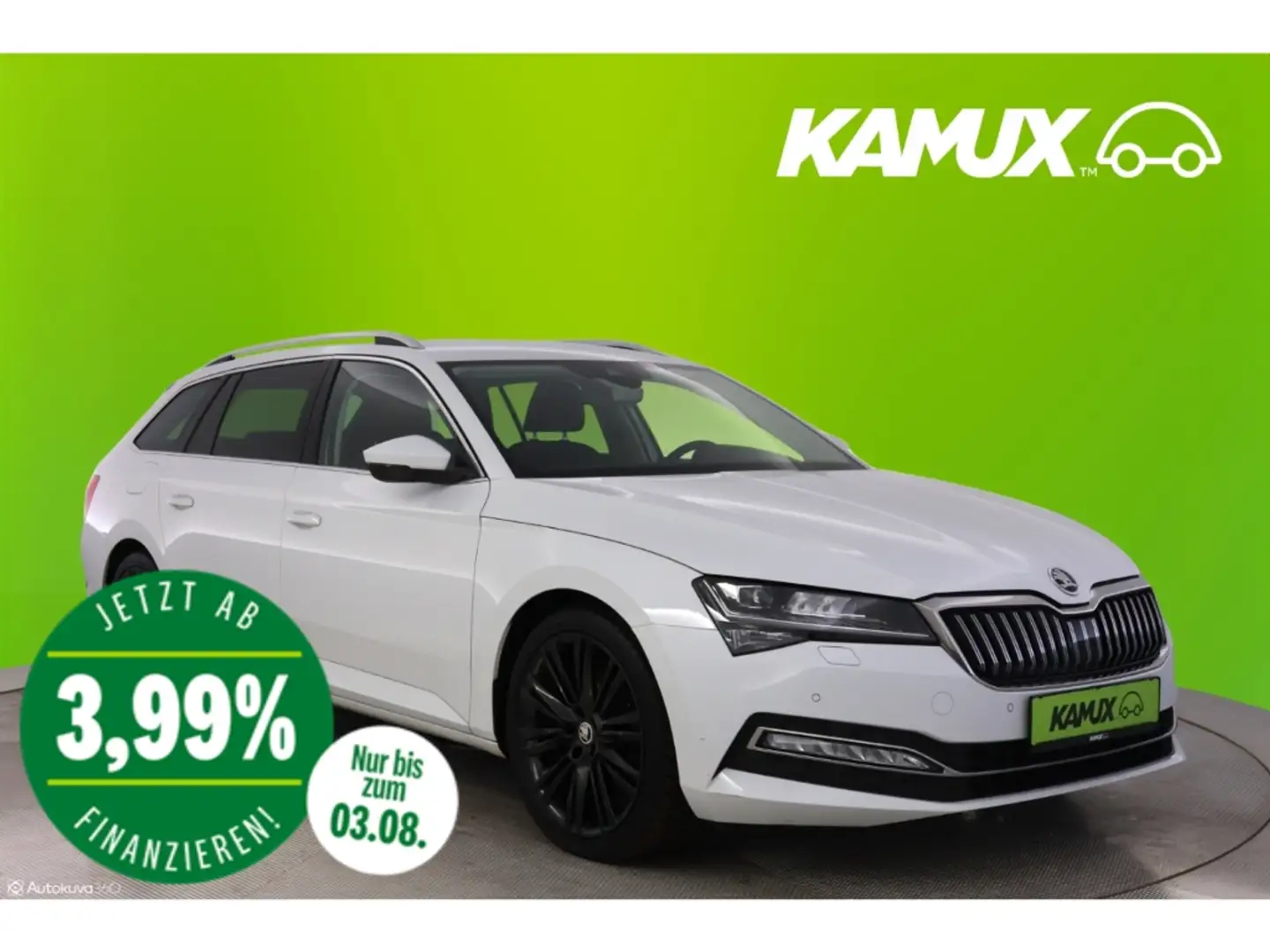 Skoda Superb 2.0 TDI Combi DSG Style+LED+VIRTUAL+AHK Blanc - 1