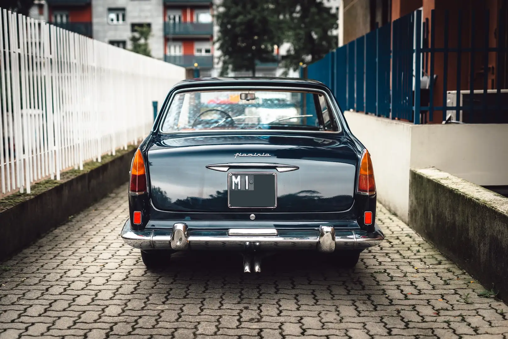 Lancia Flaminia Coupè | Targhe originali | ASI con CRS Blau - 1