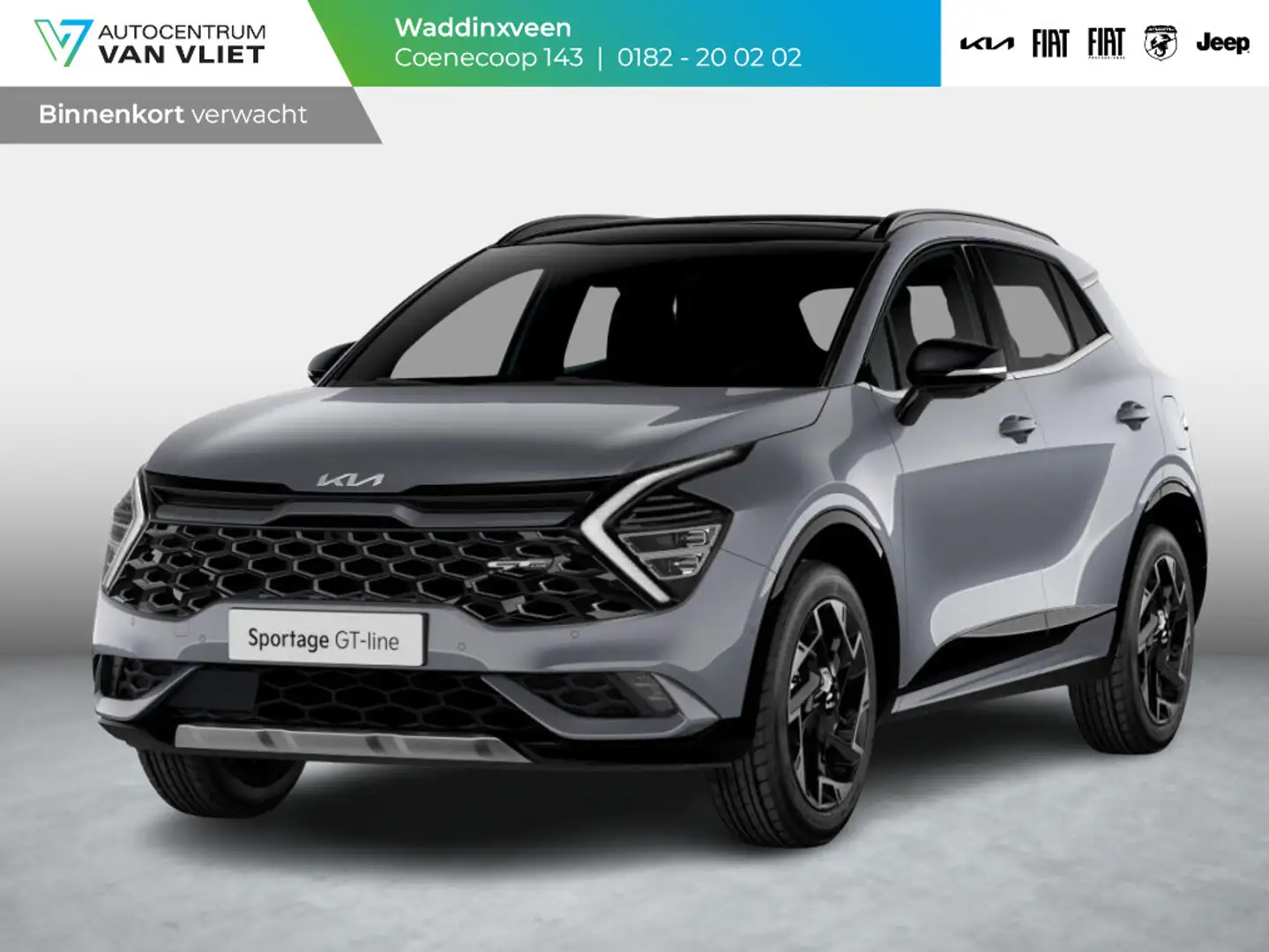 Kia Sportage 1.6 T-GDi Plug-in Hybrid AWD GT-PlusLine | Leverin Grijs - 1