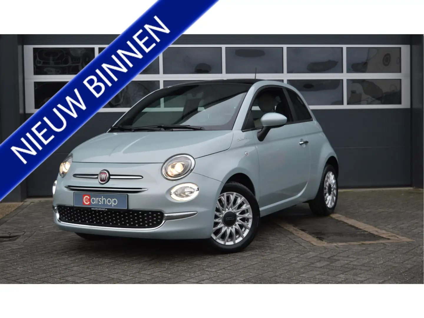 Fiat 500 1.0 Hybrid Dolcevita | Panorama/Android/Carplay/Cr Blauw - 1