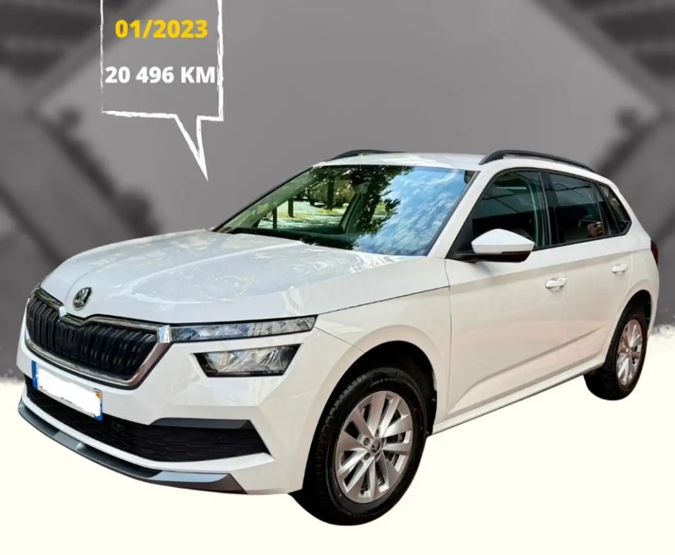 Skoda Kamiq - 01/2023 20.496 KMS Business 1.0 TSI 95h Blanc - 1