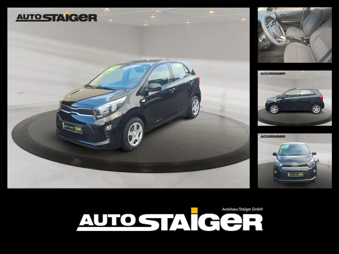 Kia Picanto 1.0 Edition 7 Allwetter*Parksens*Klima Noir - 1