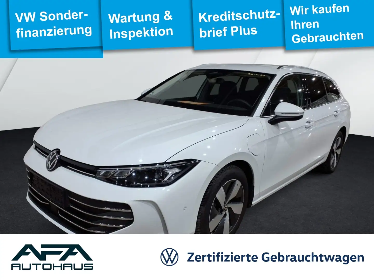 Volkswagen Passat Var. 1.5 eHybrid Business DSG  AHK*NAV*RFK Weiß - 1