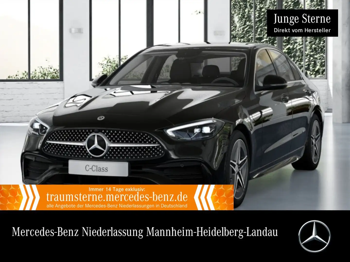Mercedes-Benz C 180 AMG+LED+KAMERA+TOTW+KEYLESS+9G Schwarz - 1
