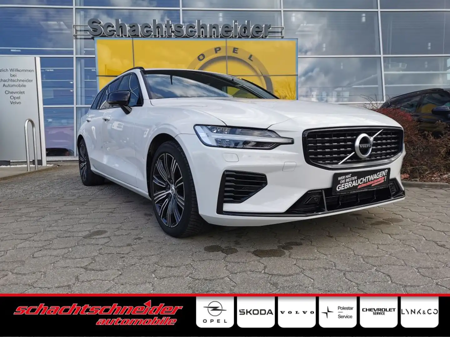 Volvo V60 T6 AWD Recharge Aut. R-Design+Xenium+ Blanco - 1