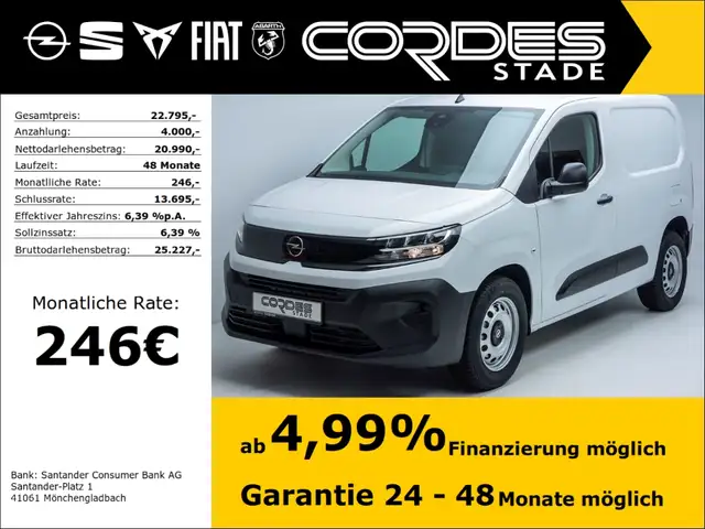 Opel Combo Cargo Diesel, Schlechtwege-Paket, Carplay - Holzbo