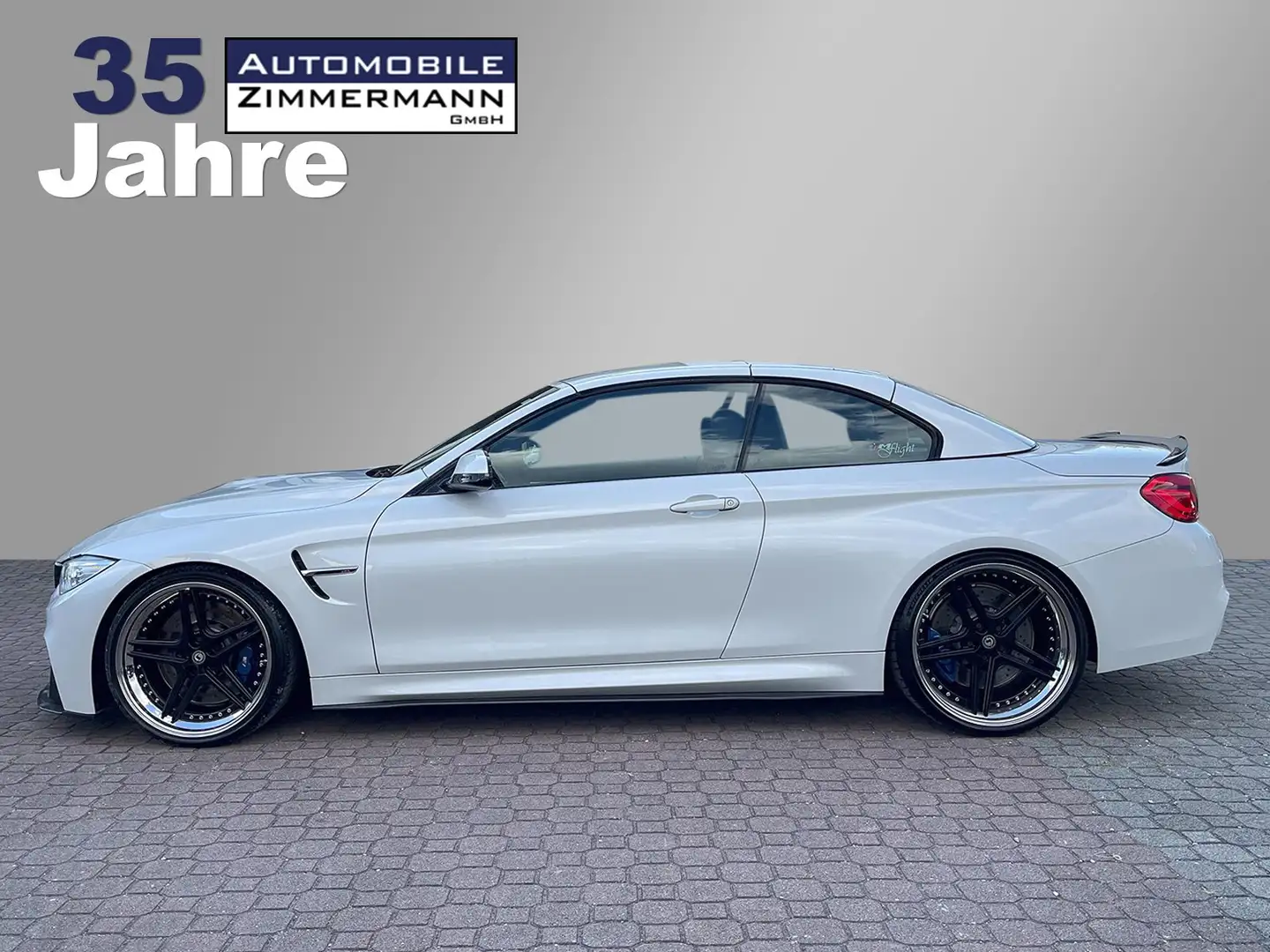 BMW M4 M4 Cabrio*Vollleder*Kamera*Harman-Kardon*Airscarf* Blanc - 2