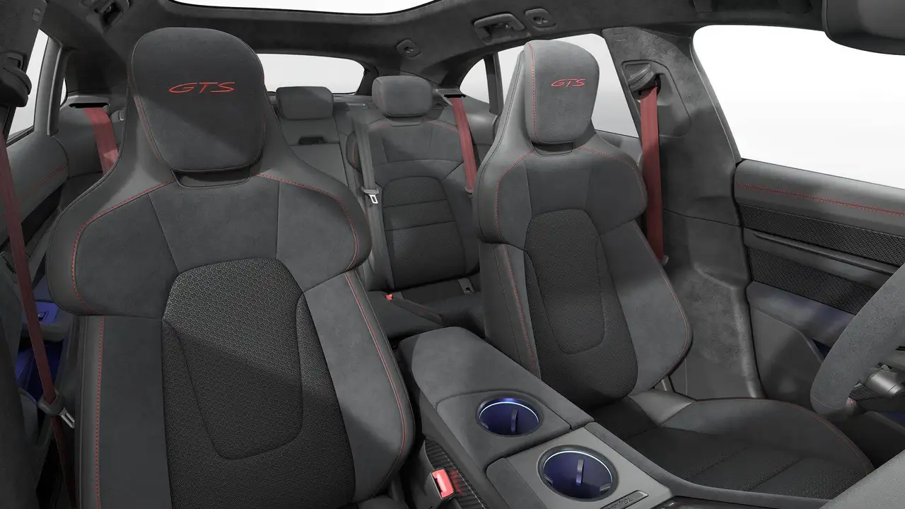 Porsche Taycan GTS ST FACELIFT BATT+/SPORTDES/ACHTERASST/PTV+/PANO/AIR/21"RS/HDMATR/CHRONO/ENTRY/SOFTCL/HUD/360/ACC/DISPLAY/18W/BOSE, миниатюра 19