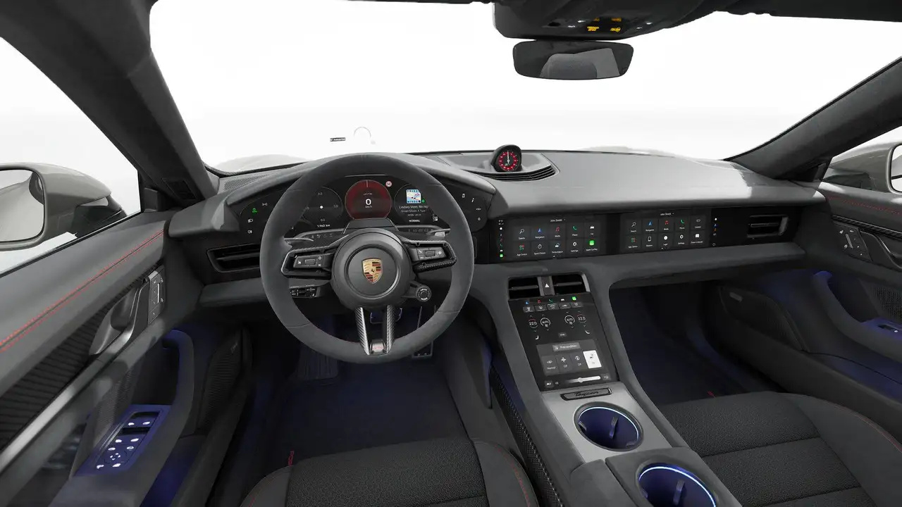 Porsche Taycan GTS ST FACELIFT BATT+/SPORTDES/ACHTERASST/PTV+/PANO/AIR/21"RS/HDMATR/CHRONO/ENTRY/SOFTCL/HUD/360/ACC/DISPLAY/18W/BOSE, миниатюра 18