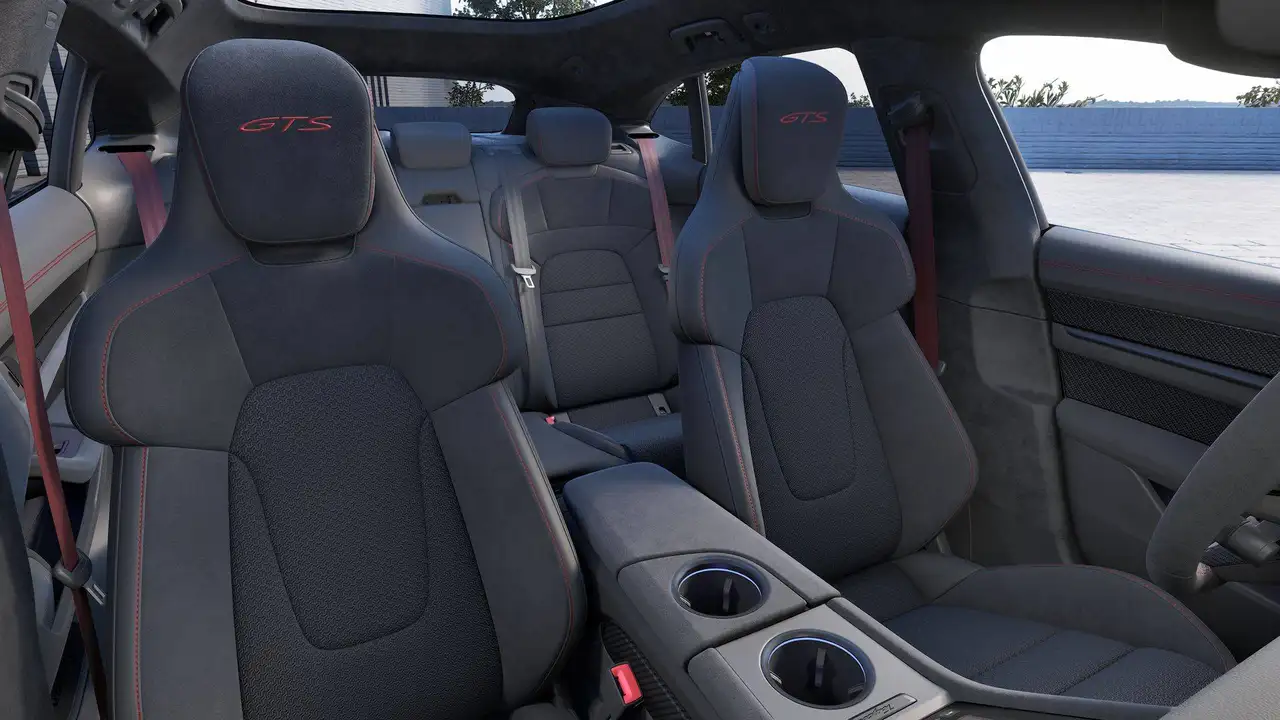 Porsche Taycan GTS ST FACELIFT BATT+/SPORTDES/ACHTERASST/PTV+/PANO/AIR/21"RS/HDMATR/CHRONO/ENTRY/SOFTCL/HUD/360/ACC/DISPLAY/18W/BOSE, миниатюра 9
