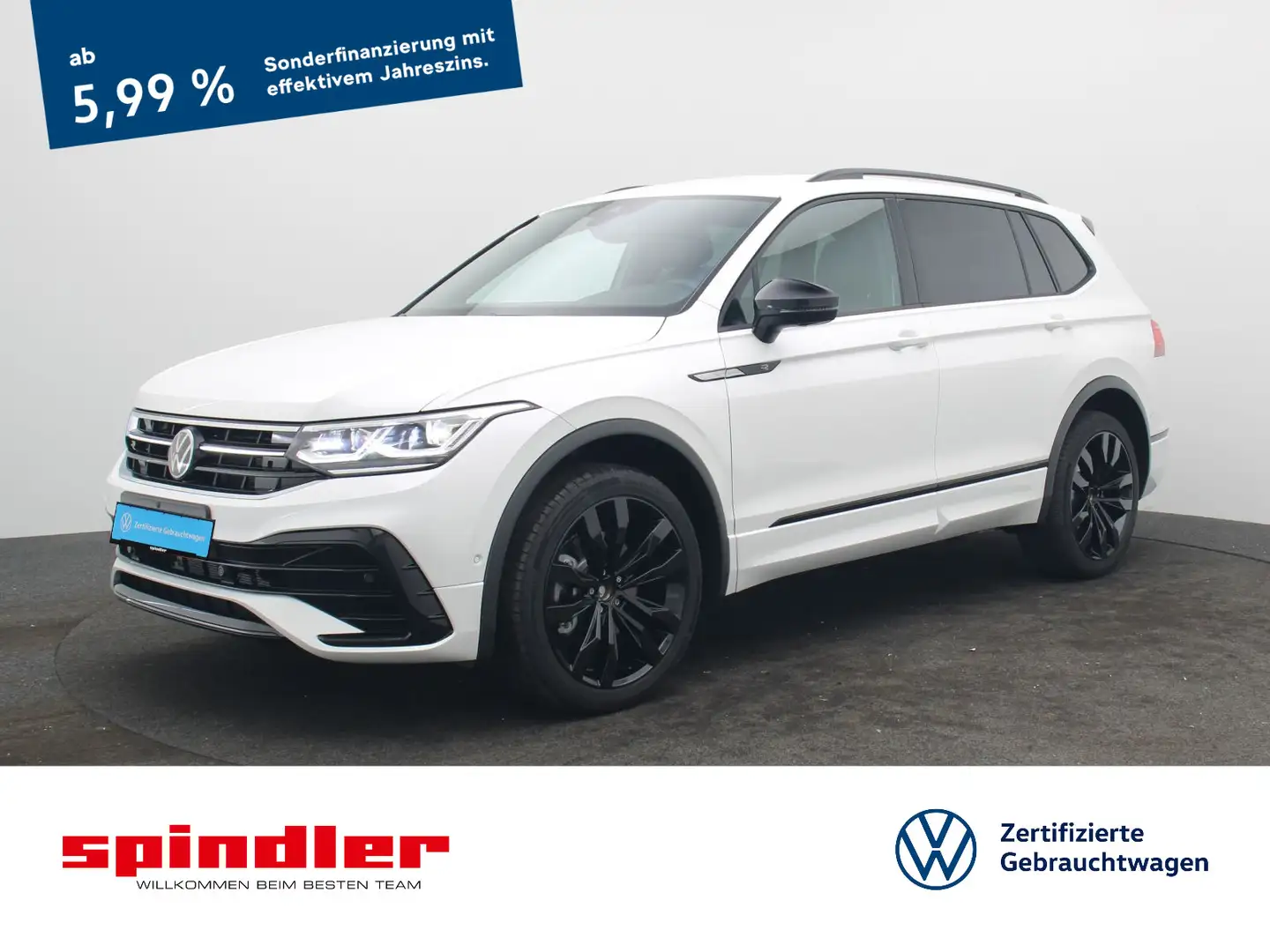 Volkswagen Tiguan Allspace R-Line Black 2.0TDI DSG 4M / AHK Weiß - 1