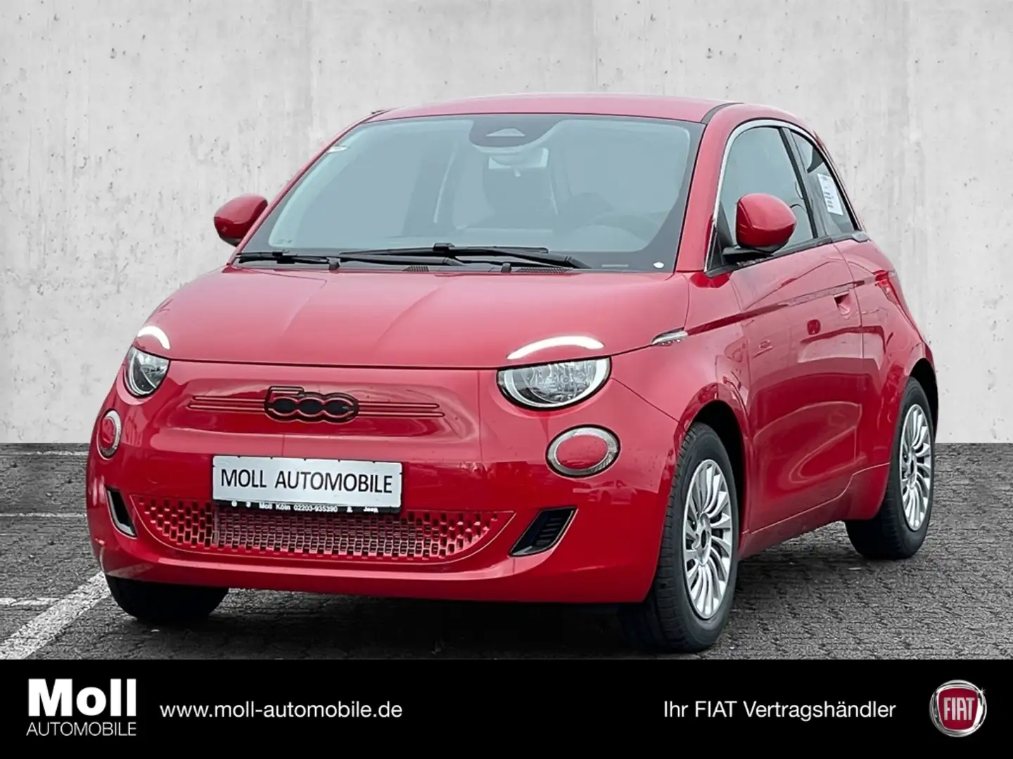 Fiat 500e Red / Navi / Klimaaut. / Apple Carplay Rojo - 1