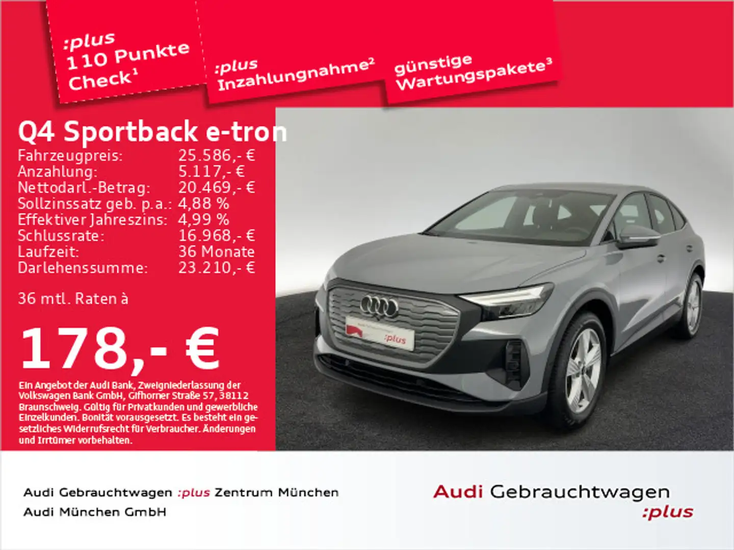 Audi Q4 e-tron 35 Navi+/Kamera Grijs - 1