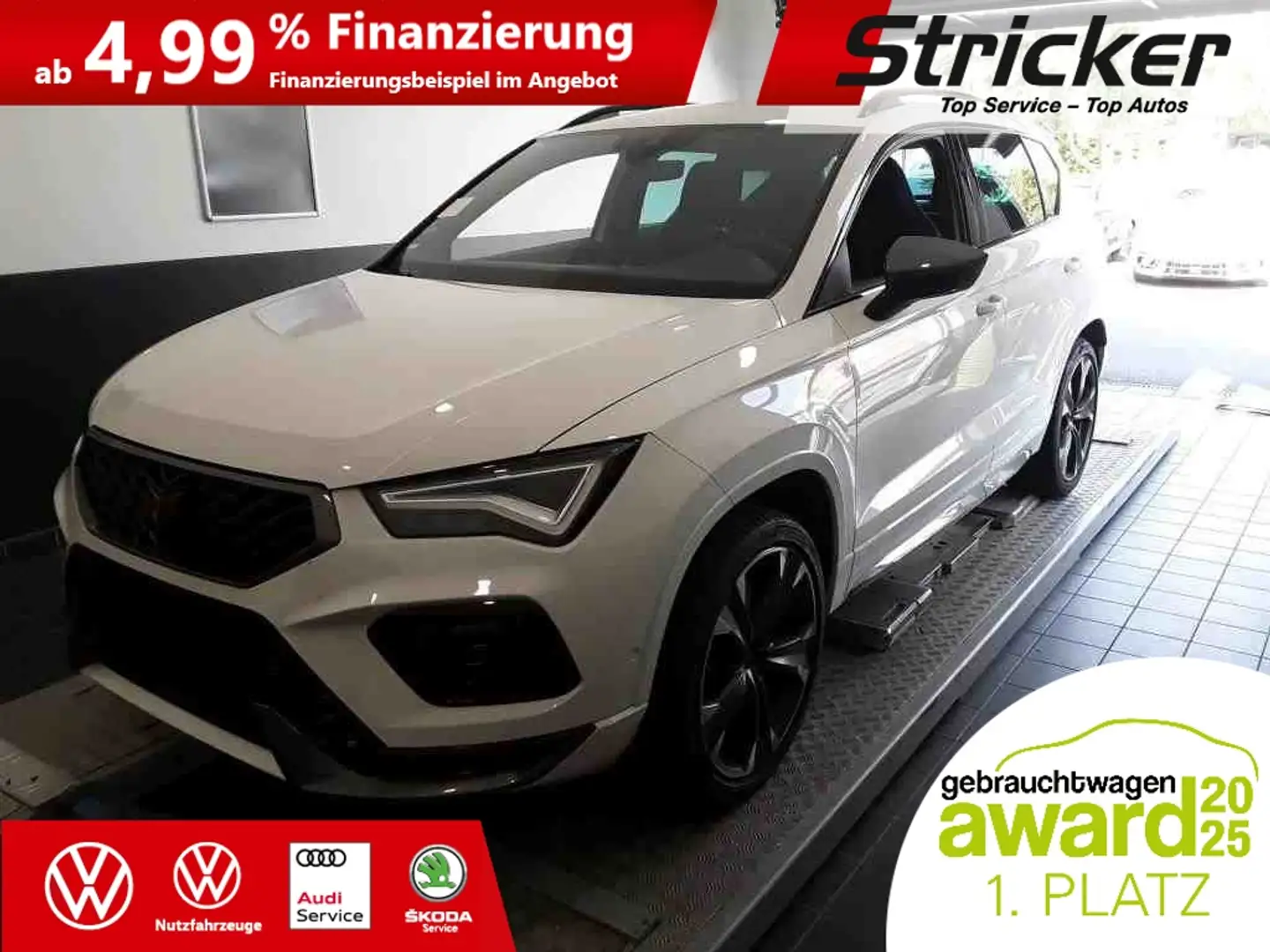 CUPRA Ateca 2.0TSI 344,-ohne Anzahlung Navi Beats ACC Kamera Weiß - 1