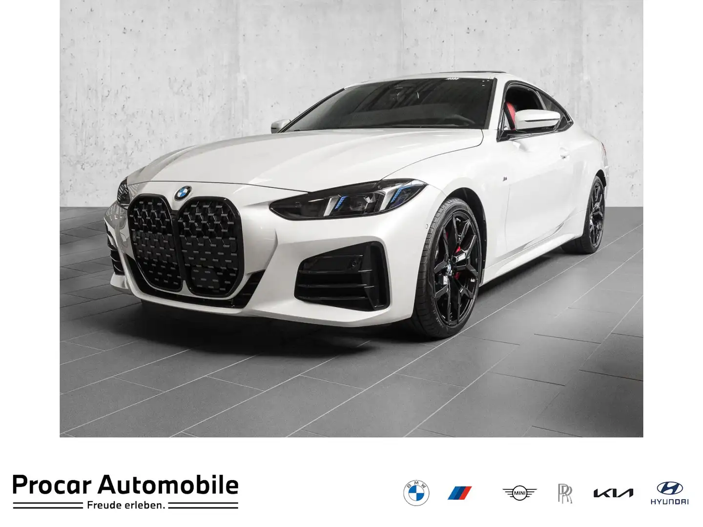 BMW 430 i xDrive Coupé MSport PANO AHK DA PROF PA+19" Blanc - 1