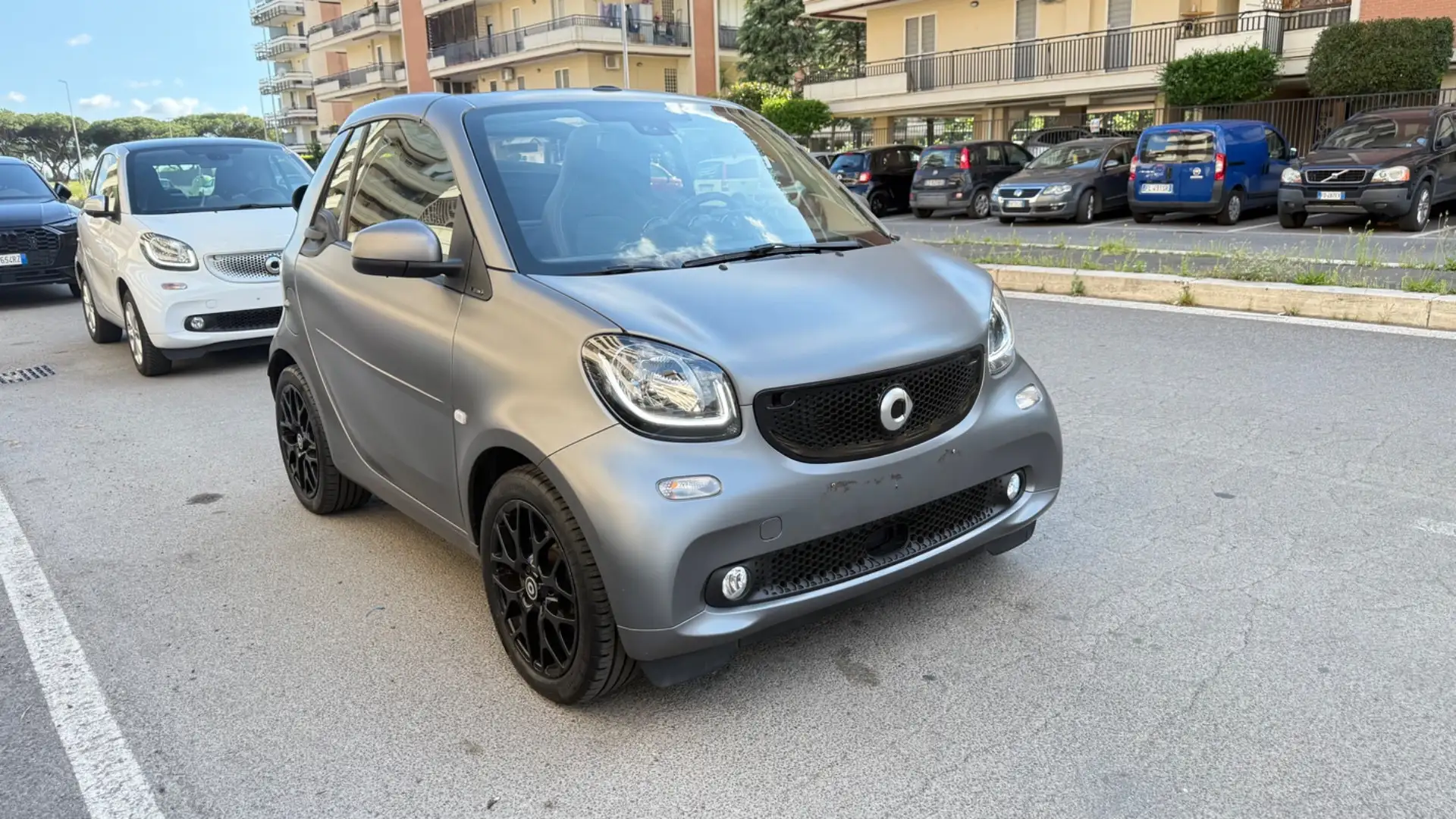 smart forTwo 90 0.9 T twinamic cabrio Prime LED NAVI KAMERA CER Grigio - 2