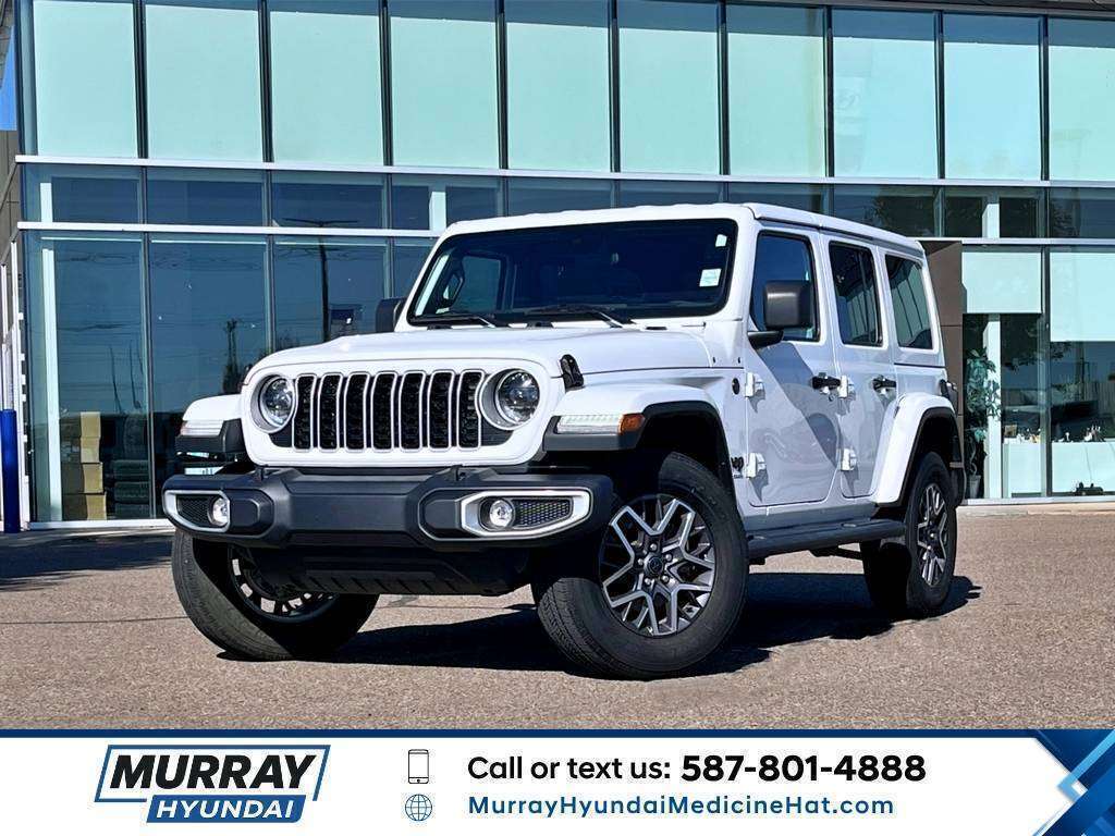 Bright White 2025 Jeep Wrangler SUV / Crossover Four-Wheel Drive 8-Speed Automatic