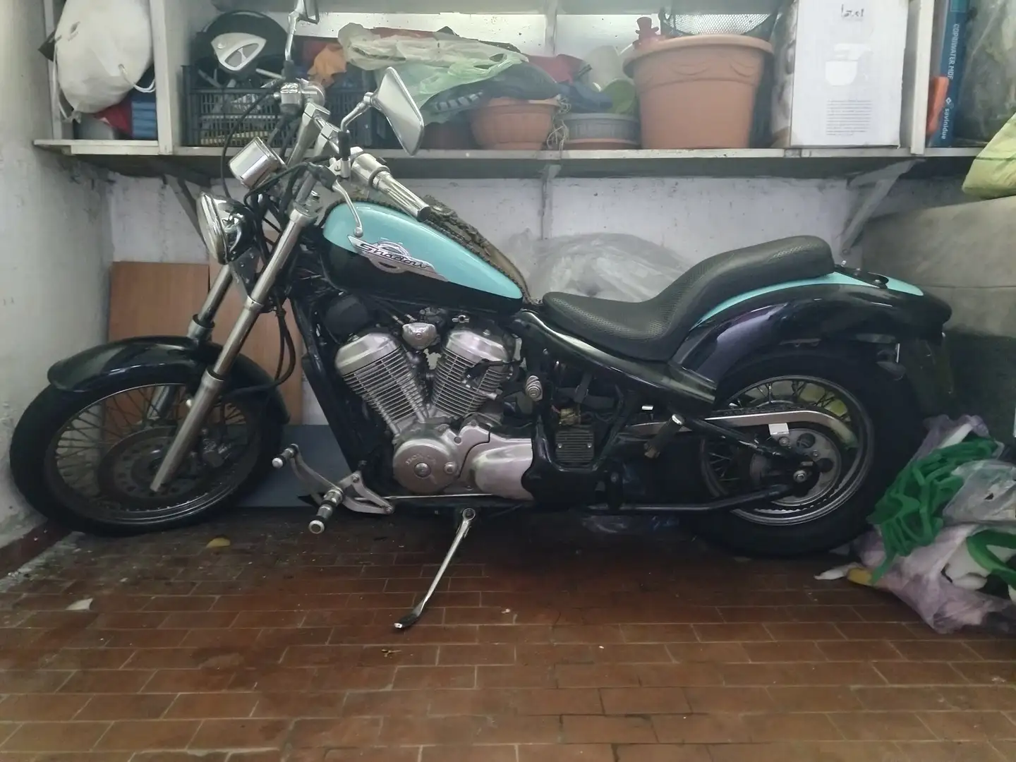 Honda Shadow 600 Bleu - 2