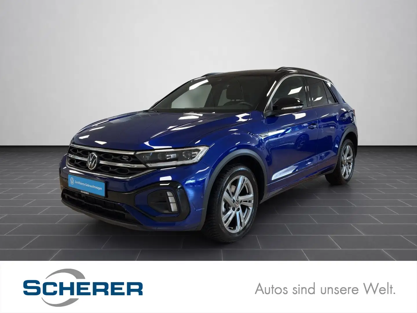 Volkswagen T-Roc 1.5 TSI R-Line DSG NAVI AHK RearView Blau - 1