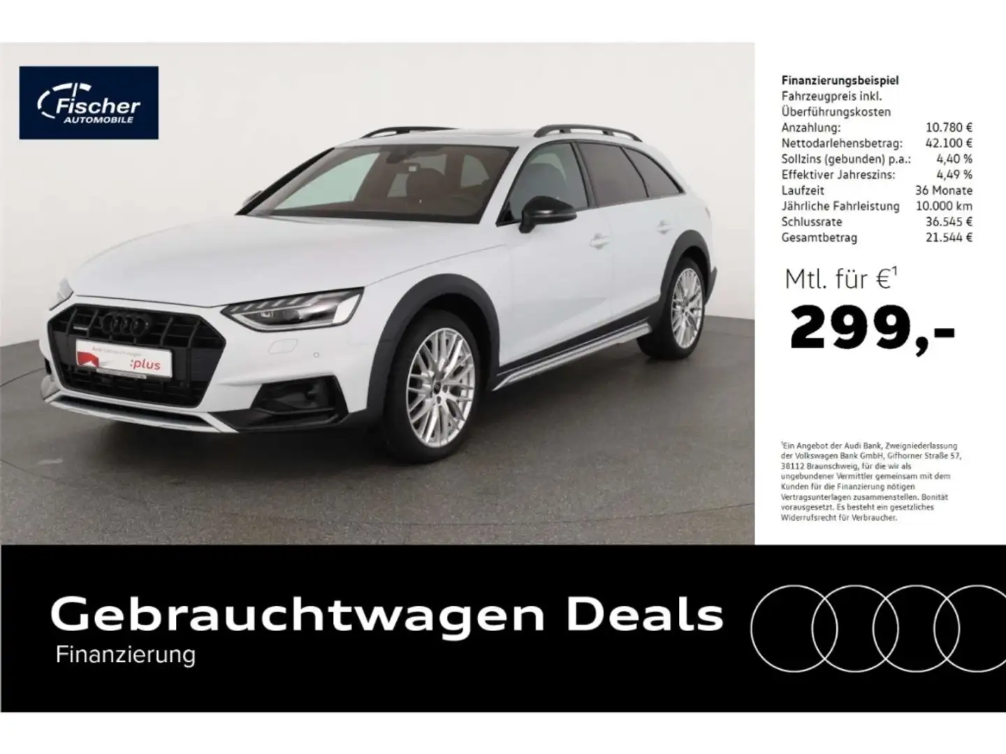 Audi A4 allroad 40 TDI qu. S-Tronic AHK/P-Dach/Matrix Alb - 1
