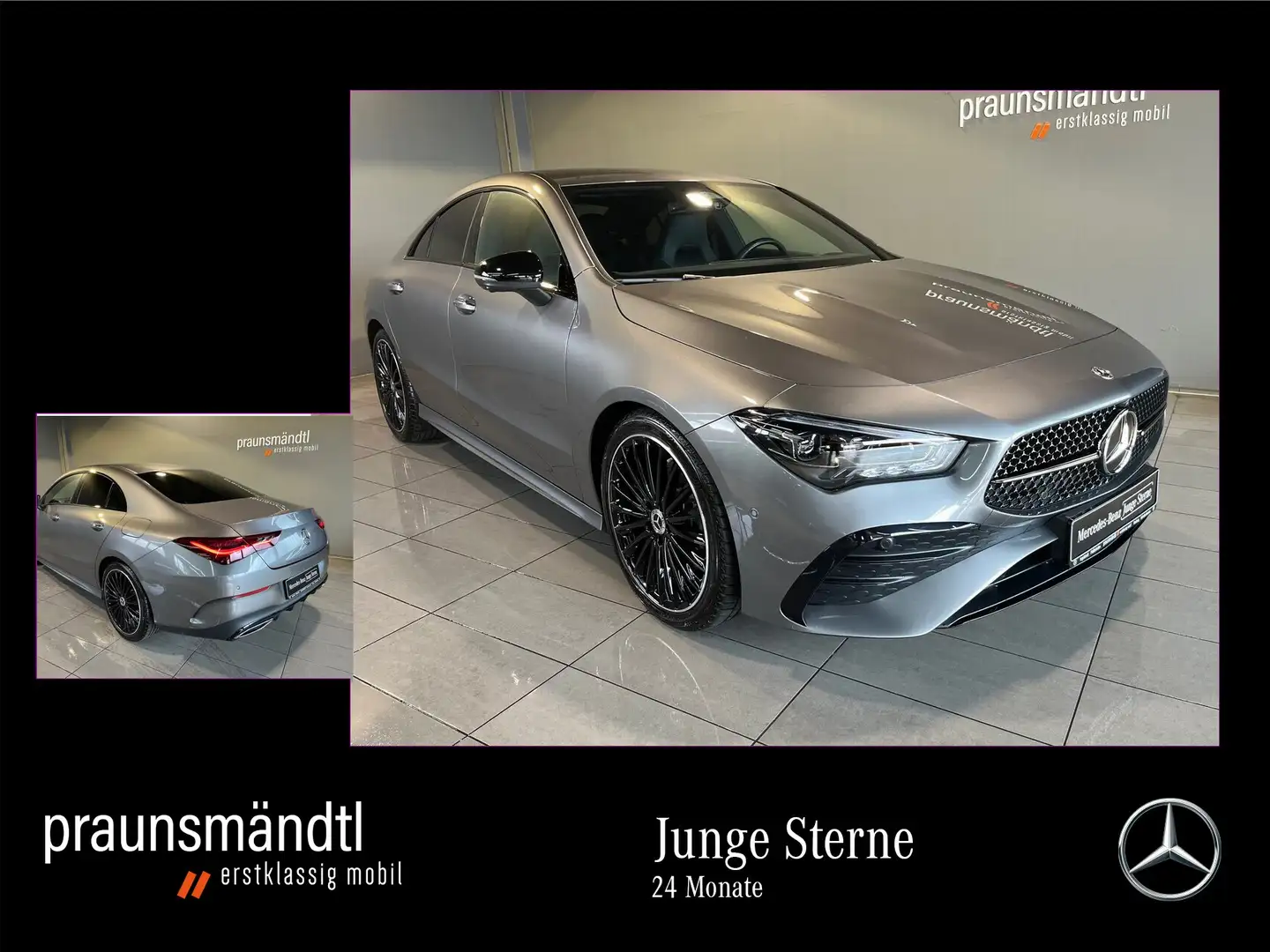 Mercedes-Benz CLA 200 Edition AMG Night MuBea/MBUX/360/Tot/19" Grau - 1