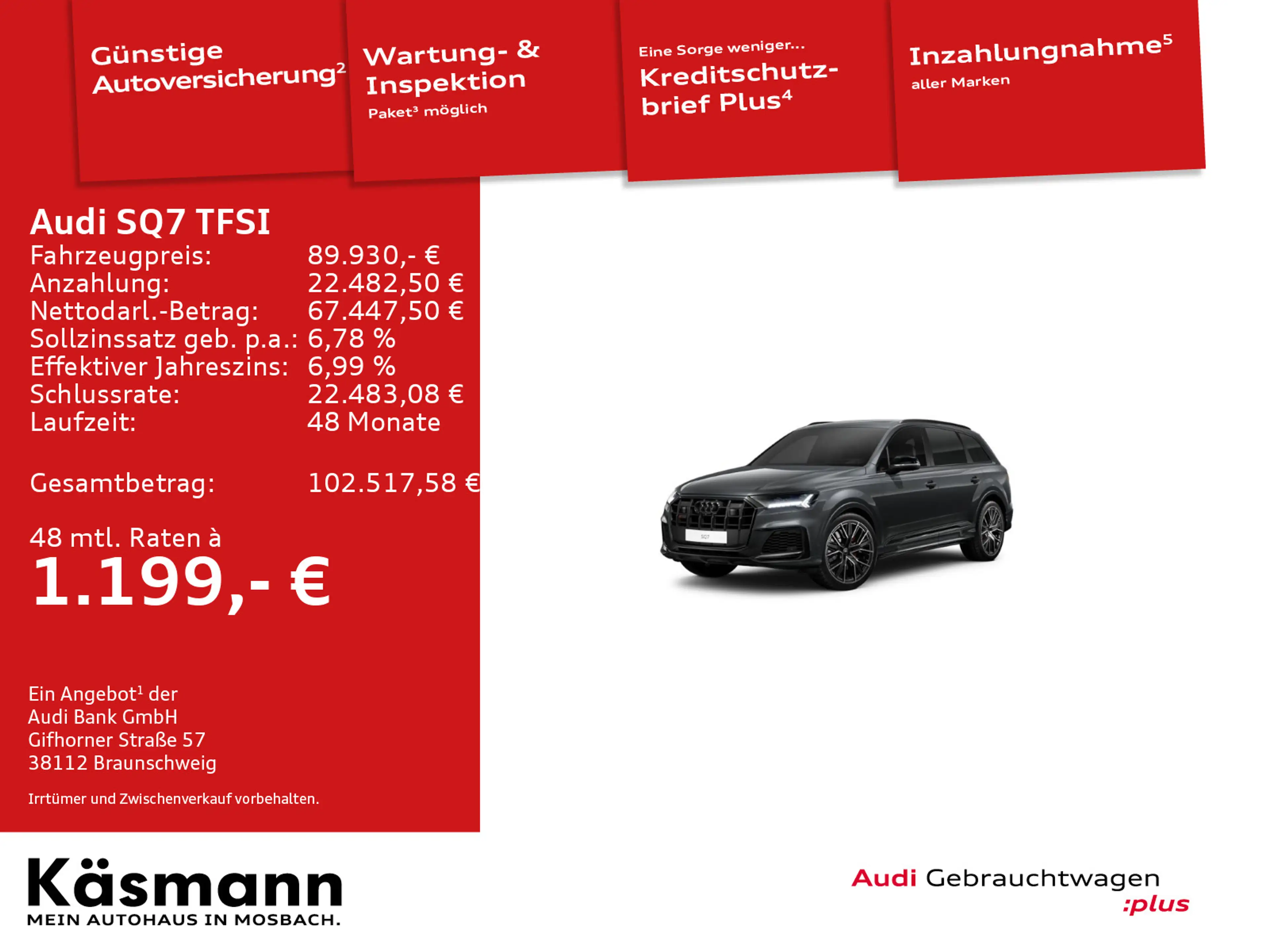 Audi SQ7 quattro Competition Plus 7SITZ STANDHEI — photo 2