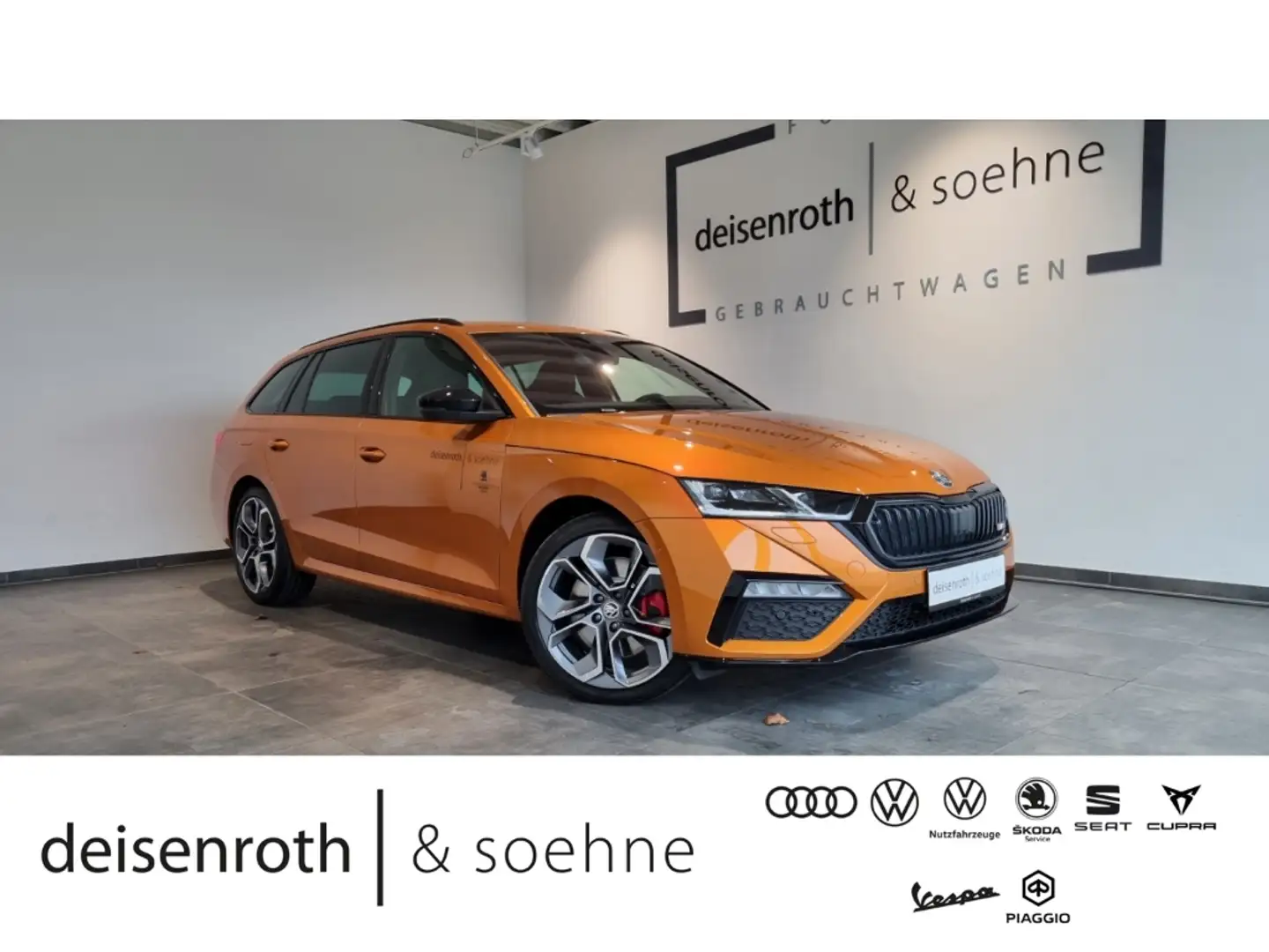 Skoda Octavia Combi RS 2.0 TSI AHK/Pano/19''/ACC/DCC/Nav/Assist Orange - 1