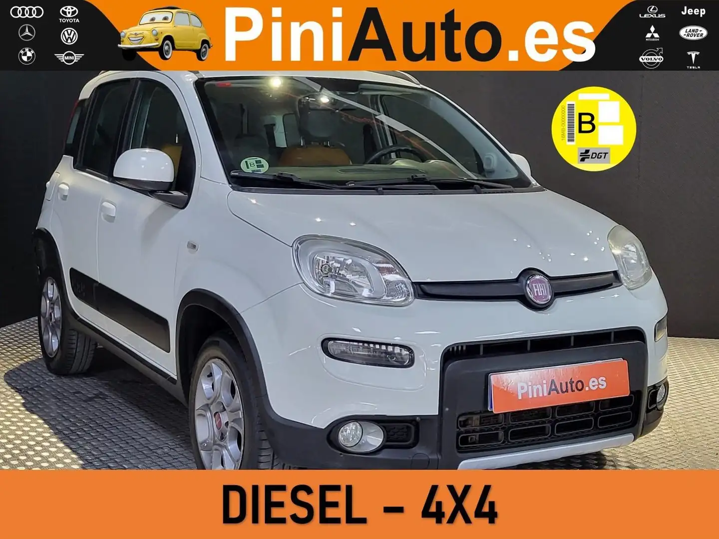 Fiat Panda 1.3 75cv Diésel 4x4 E5+ Blanc - 1